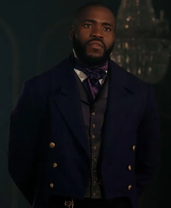 Bridgerton S02 Will Mondrich Blue Tailcoat