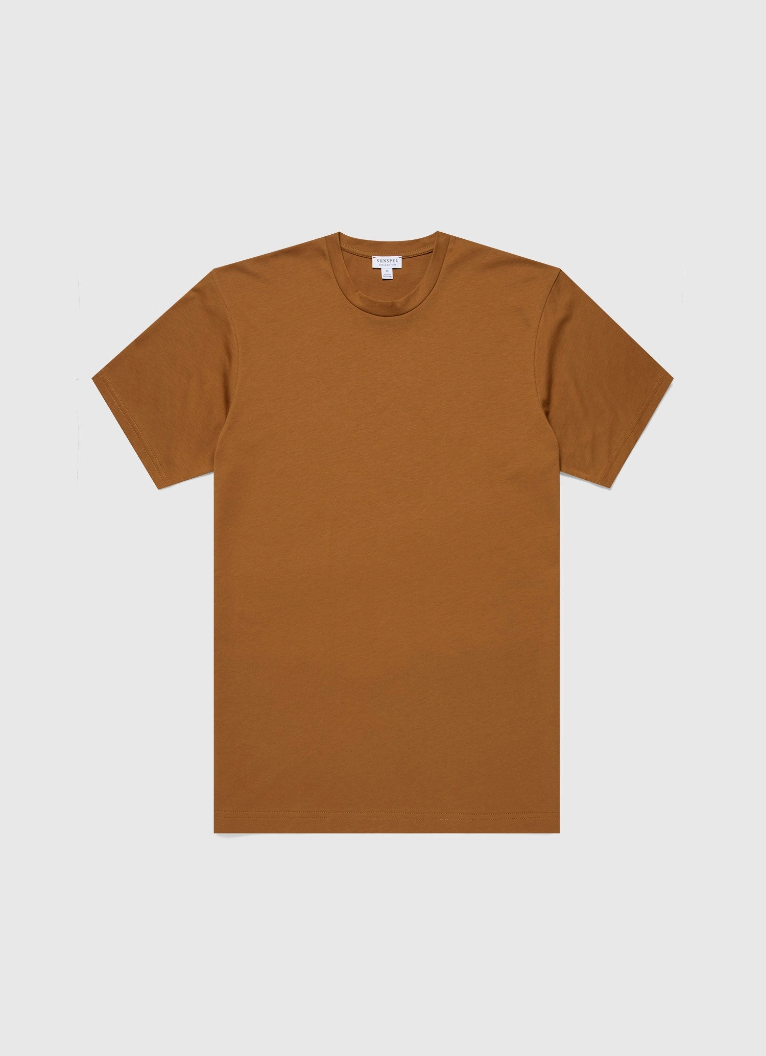 Men's Riviera Midweight T-shirt in Golden Brown EasyCareFinish Bold Statement