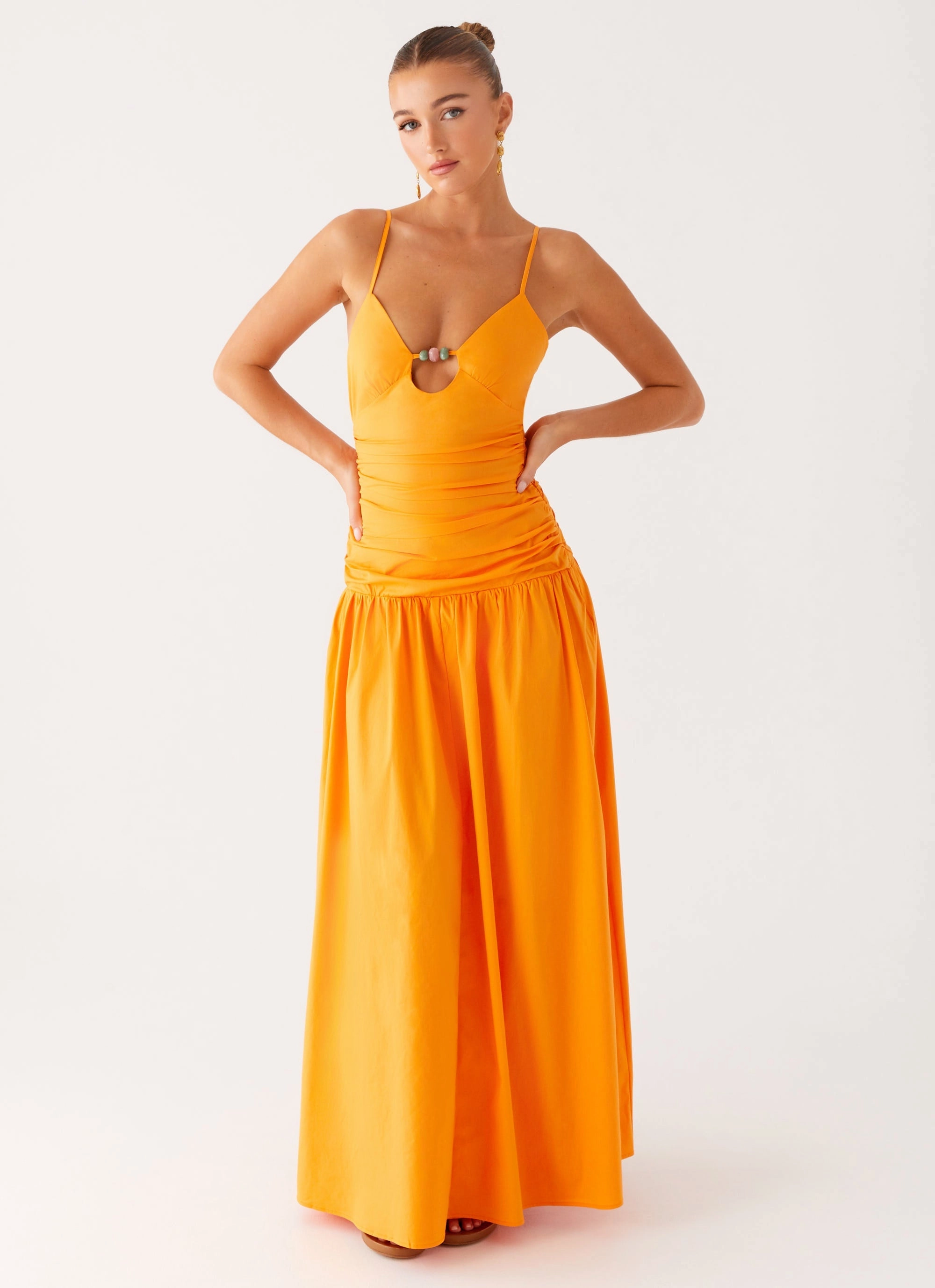 Avani Maxi Dress - Orange Movement Feel Casual event outfit
