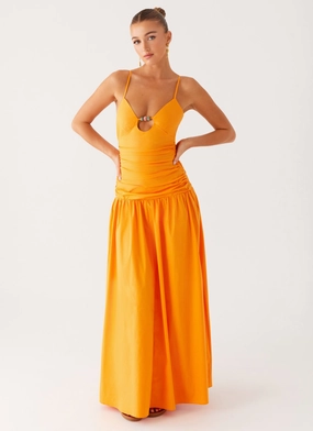 Bright Hues Avani Maxi Dress - Orange Avani Maxi Dress - Orange Movement Feel Casual event outfit