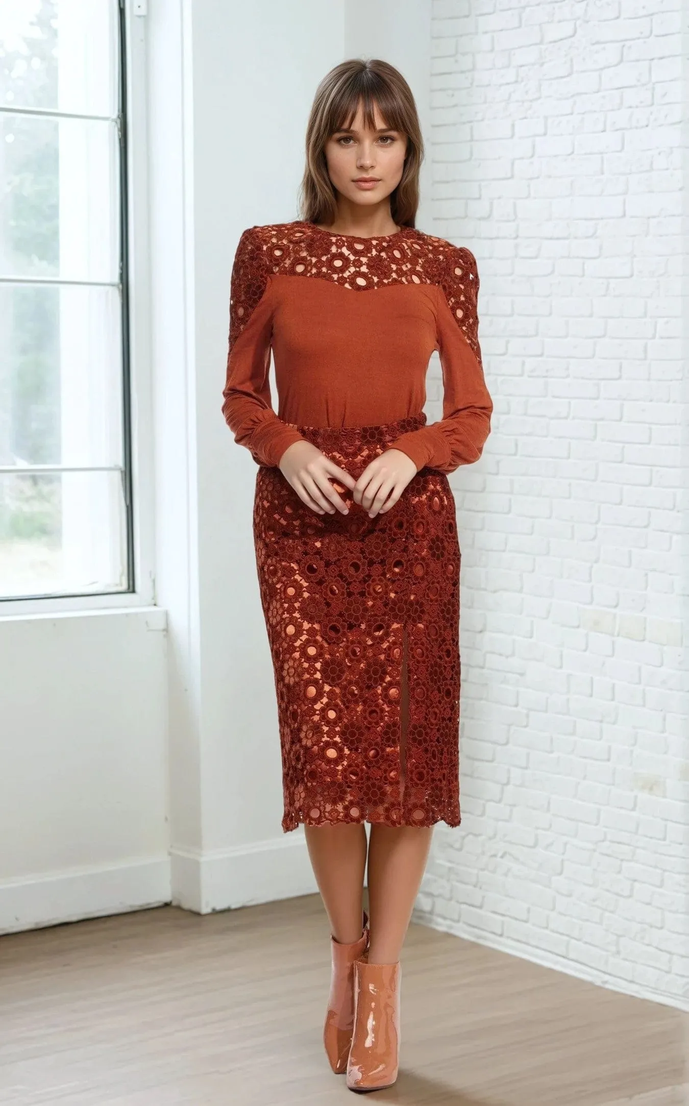 One size fits most Brina Skirt ?C Sumatra Lace