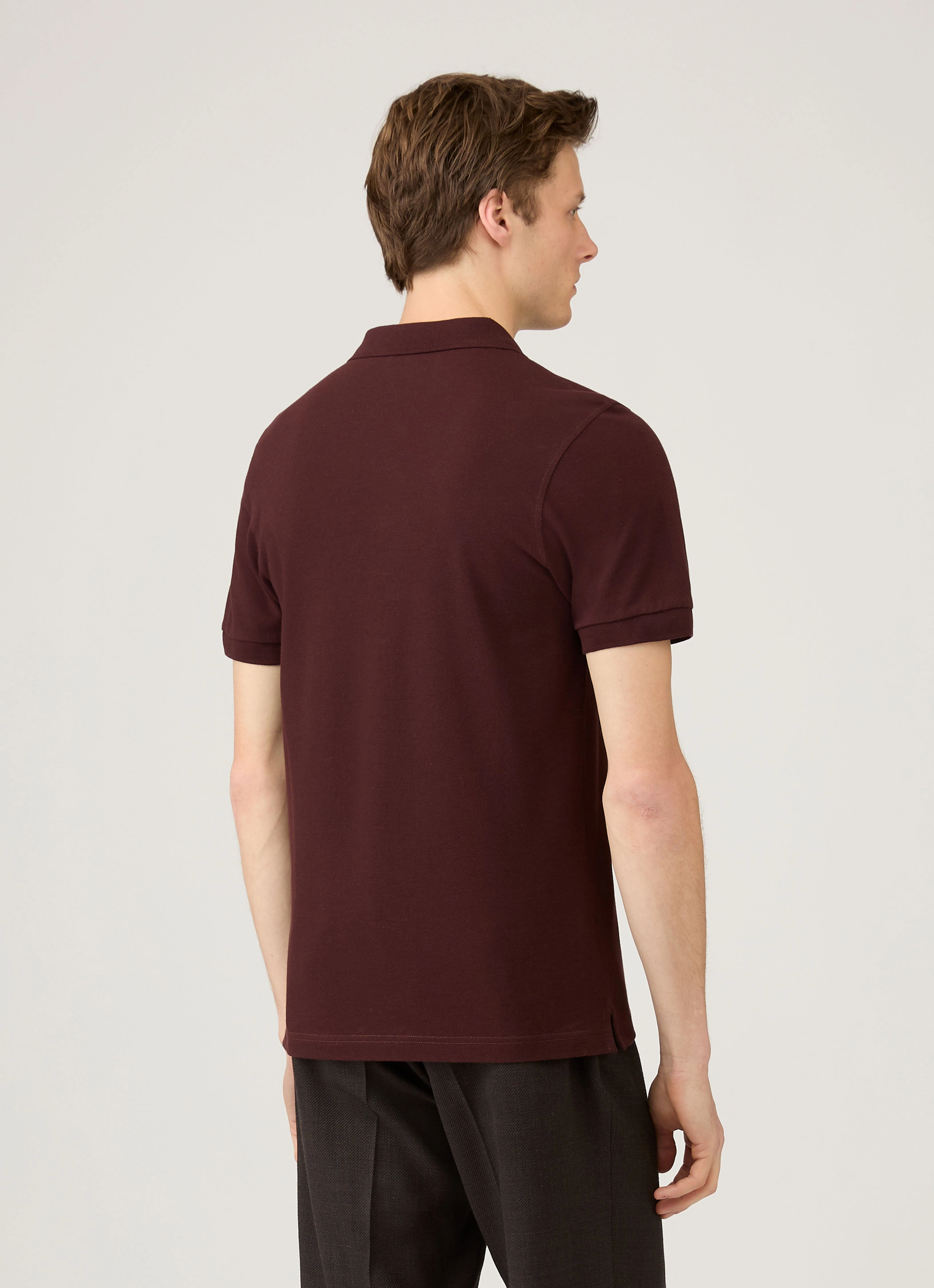 Essential Style Effortless Style Men's Piqu?? Polo Shirt in Bakelite