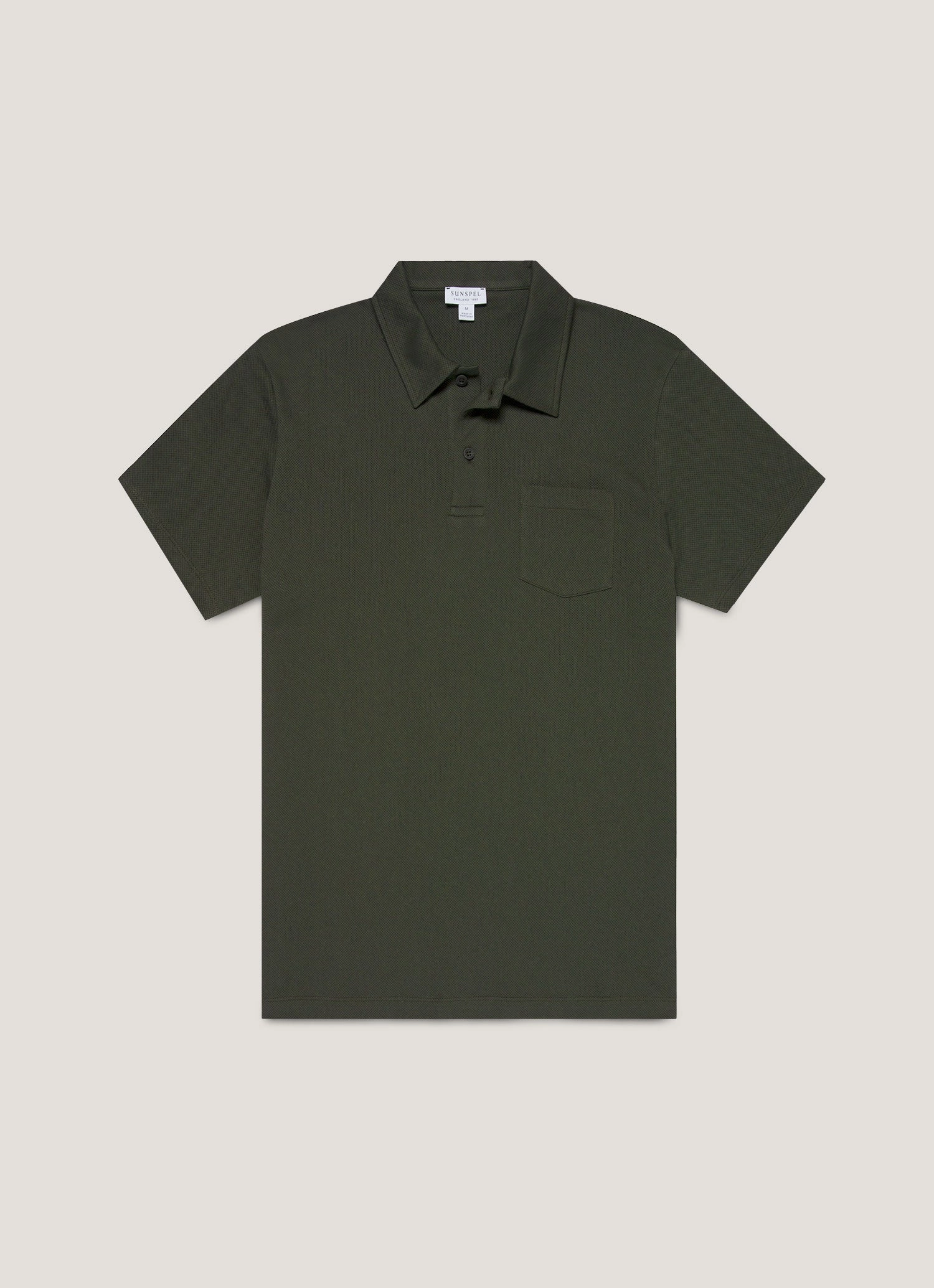 Trendy Business Men's Riviera Polo Shirt in Dark Green