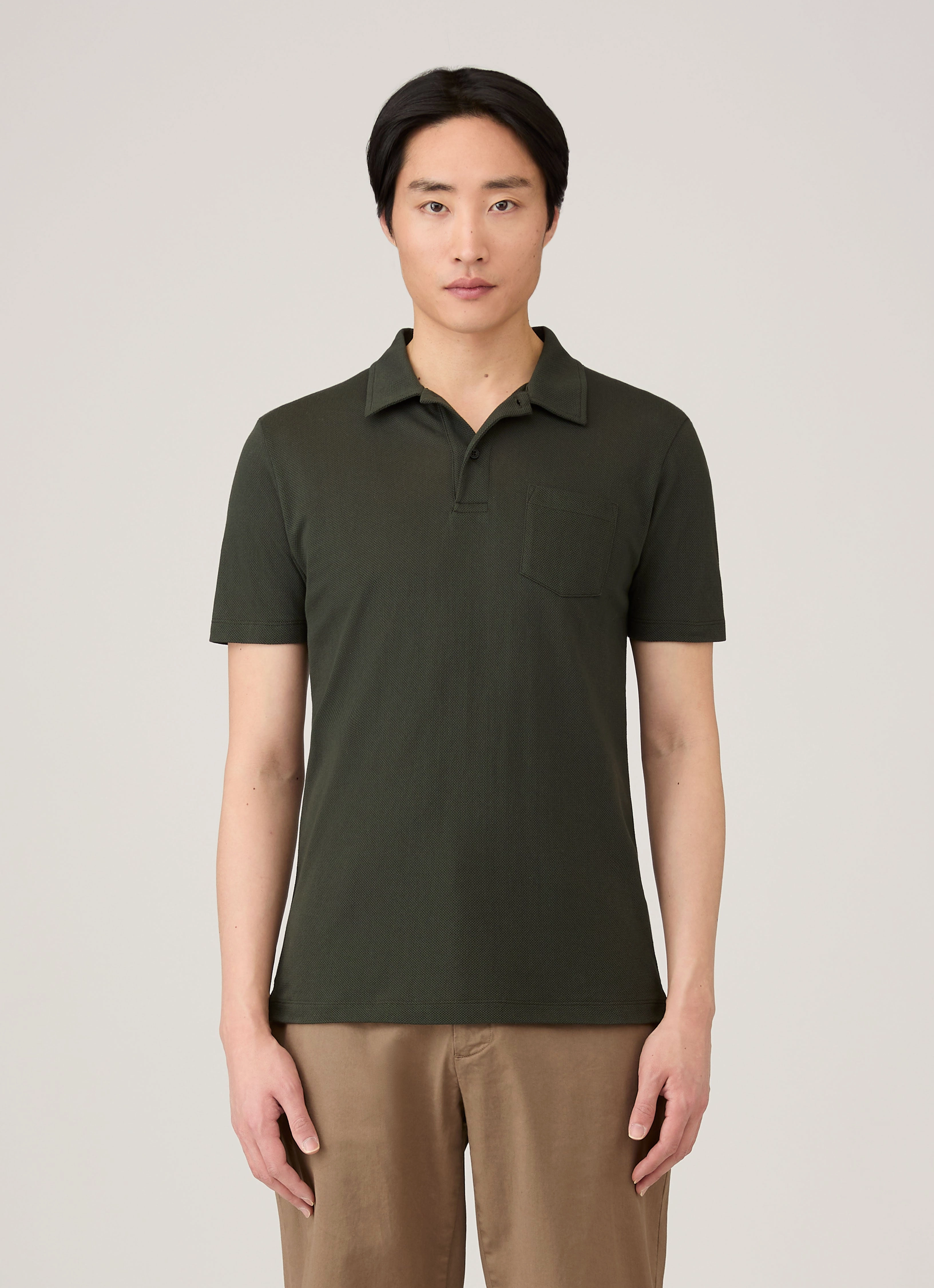 Men's Riviera Polo Shirt in Dark Green Smart Wear
