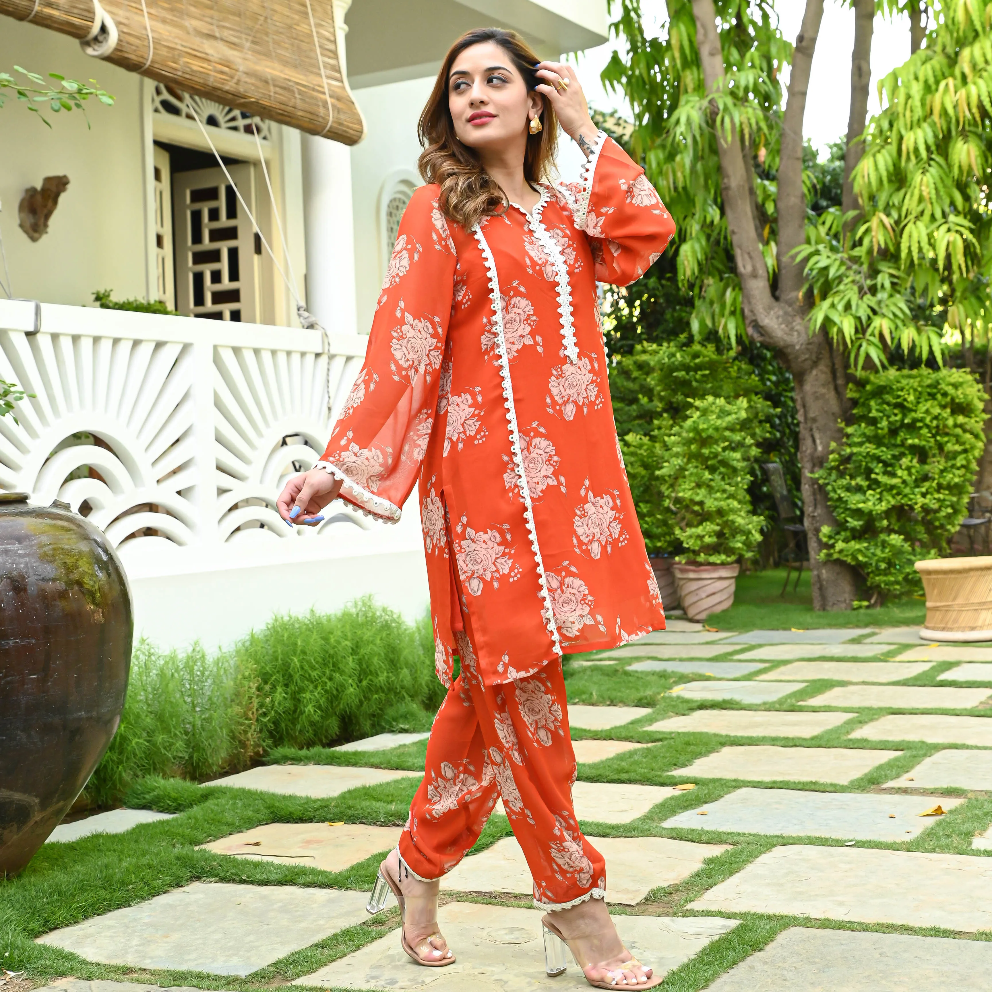 Bunaai Floral Fusion Co-ord Set