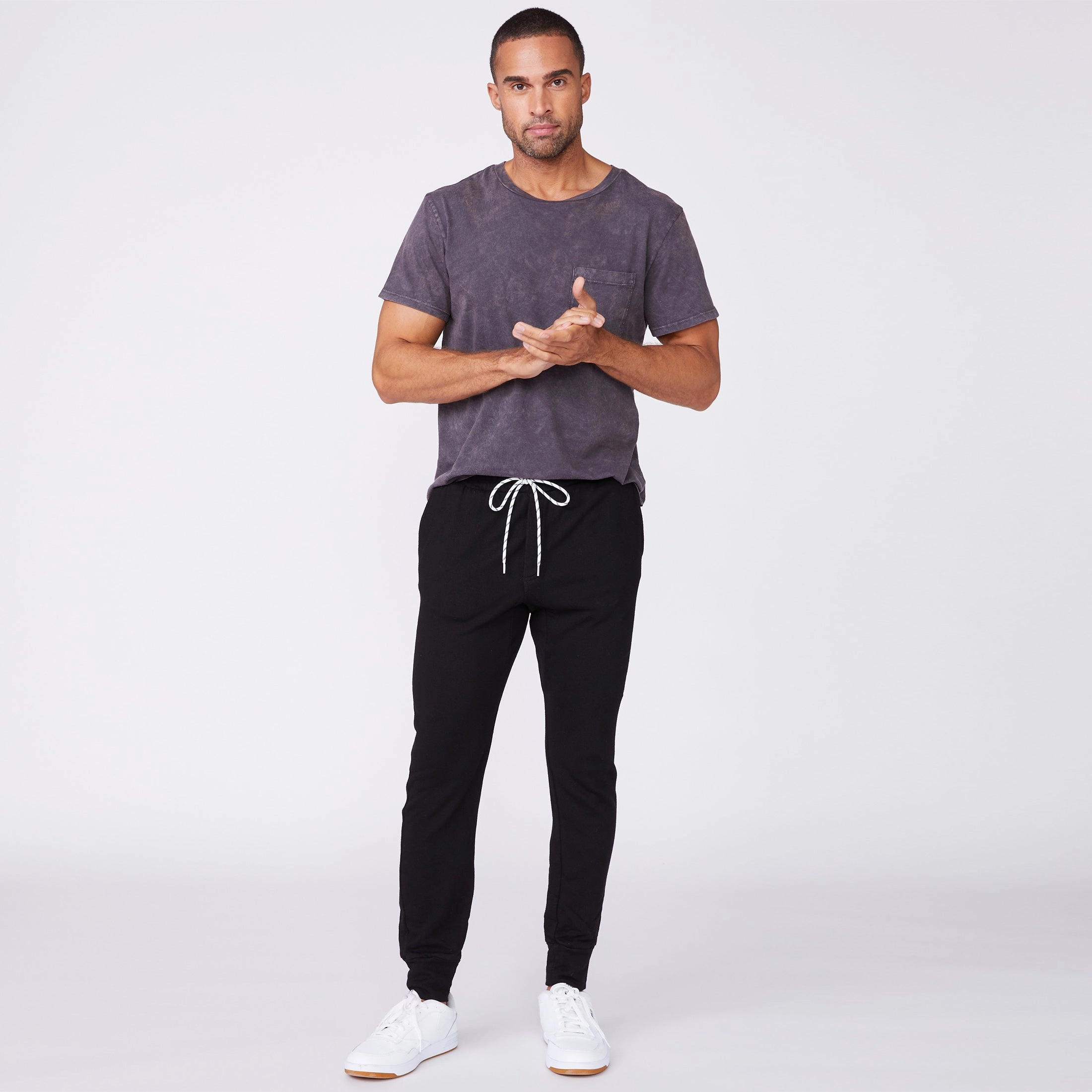 Compression Gradient FlatlockStitching Bungee Cord Jogger