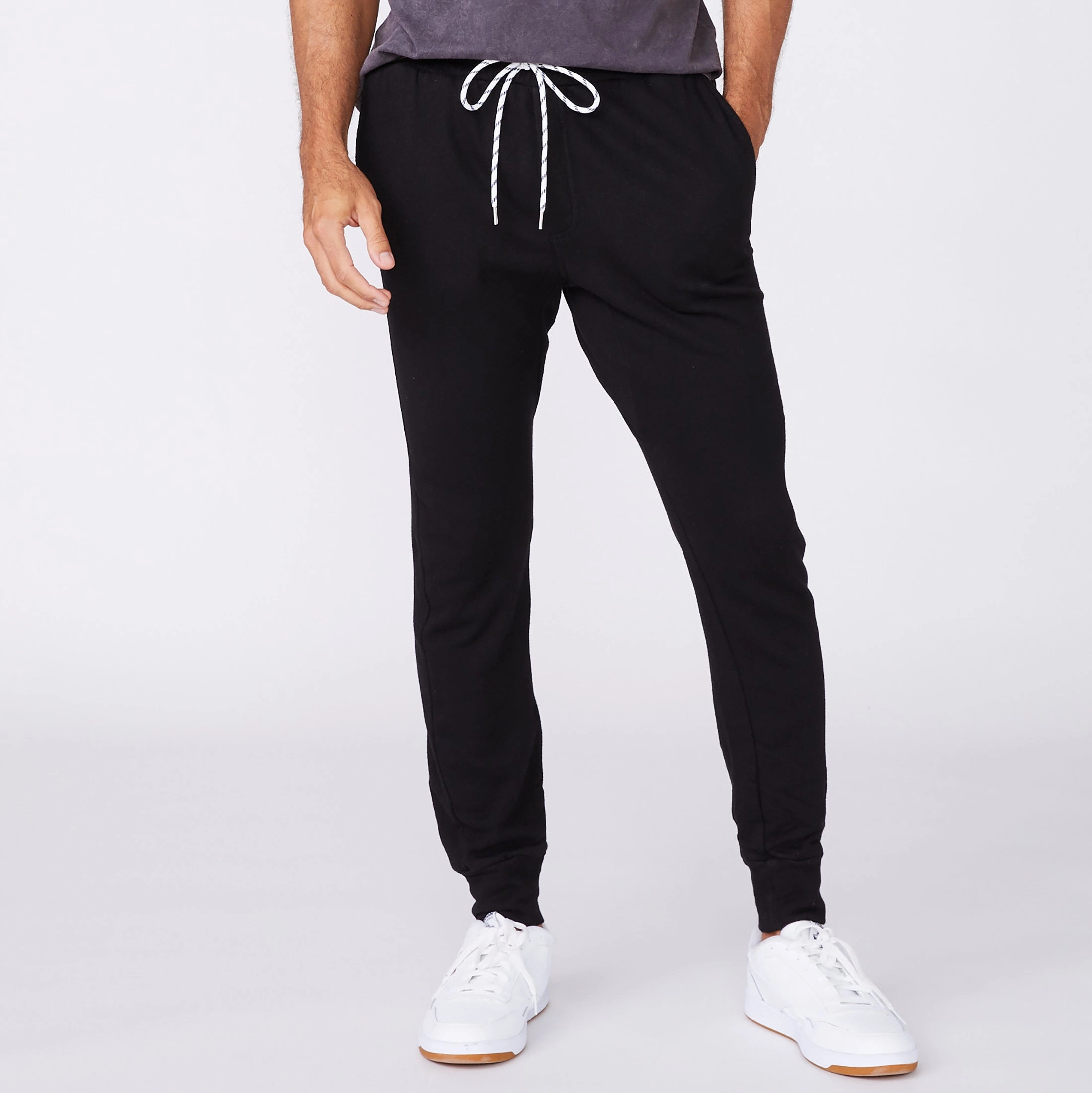 DoubleStitched Hem Bungee Cord Jogger