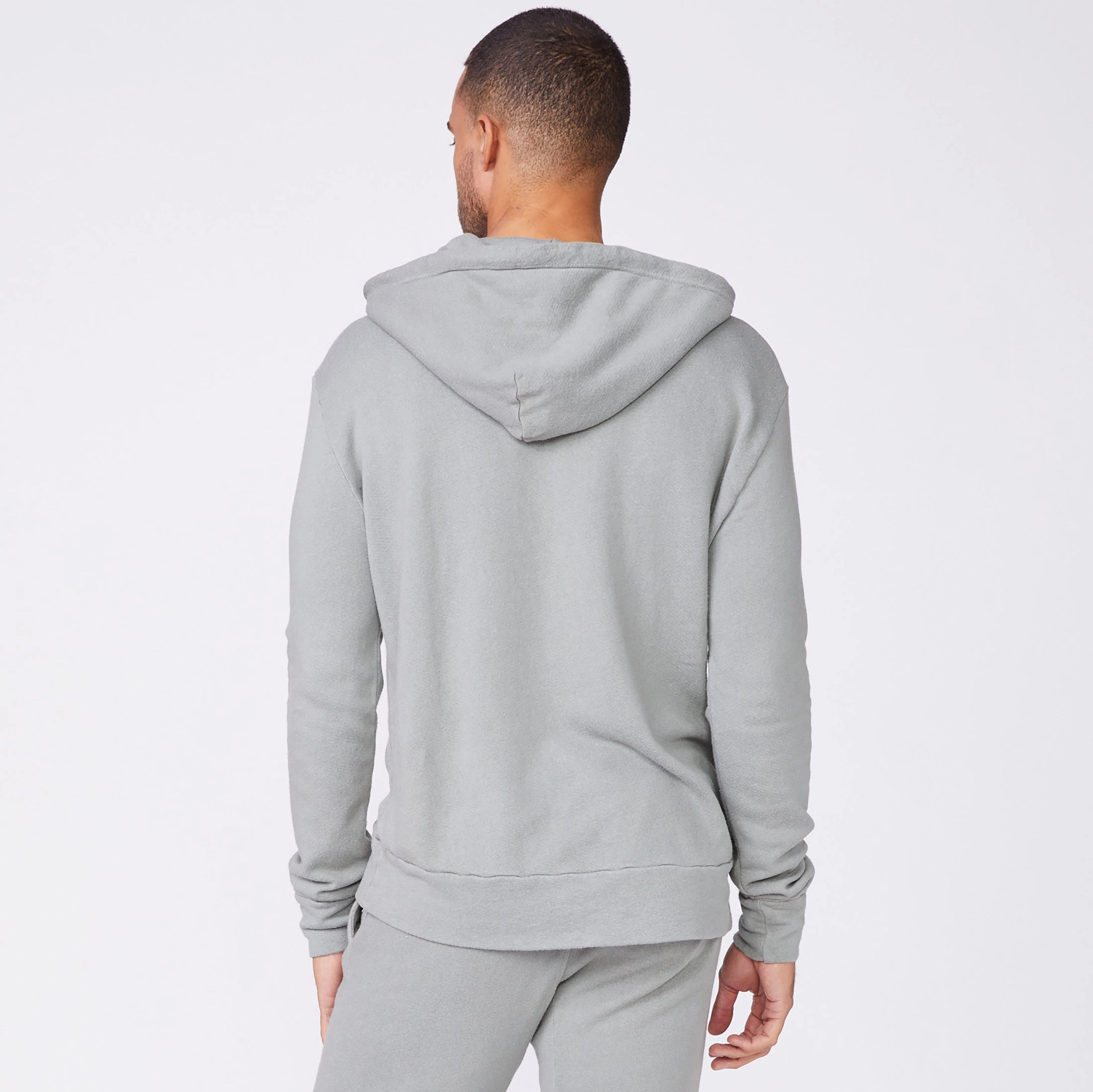 OrganicCotton MultiFunctionalDesign Bungee Cord Quarter Zip Hoody