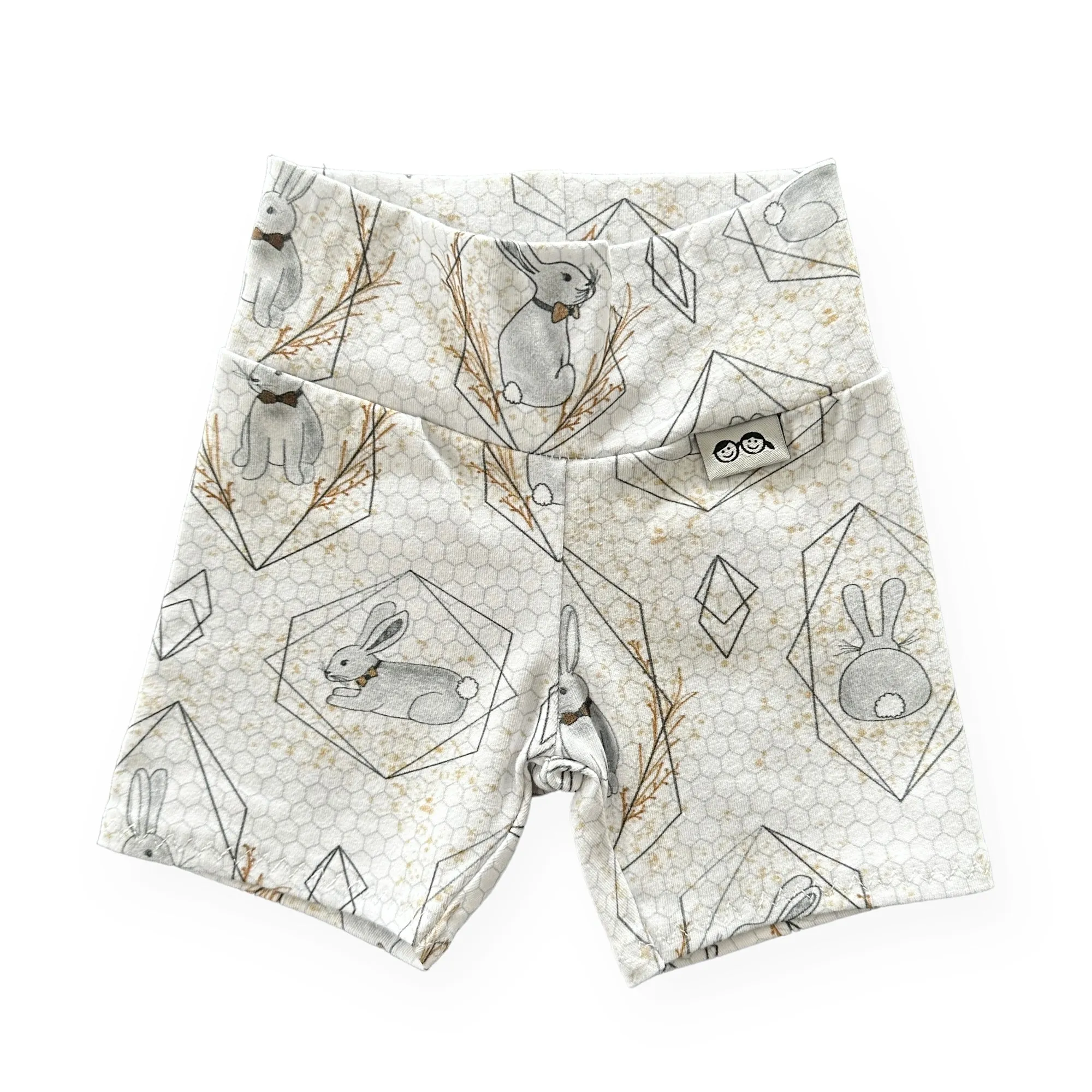 Bunny on Honeycomb Biker Shorts Lounge Set