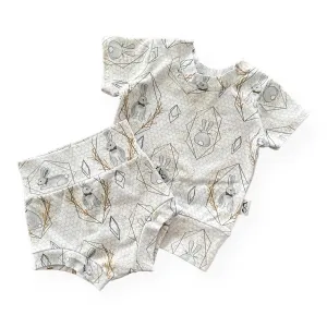 Bunny on Honeycomb Summer Lounge Set