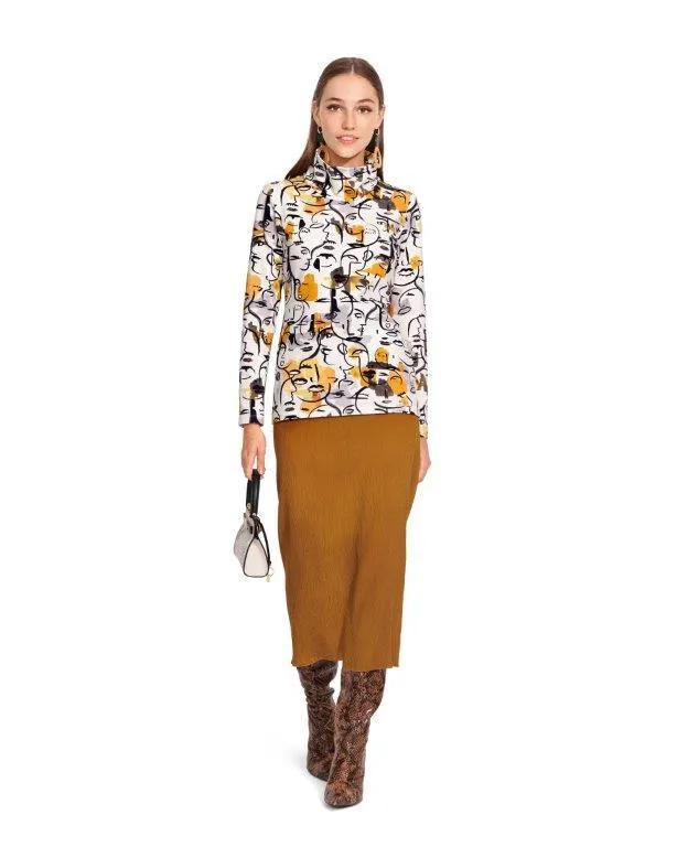 Burda Sewing Pattern 6056 Turtleneck Top