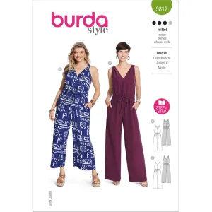 Burda Style Pattern 5817 Misses' Overall B5817