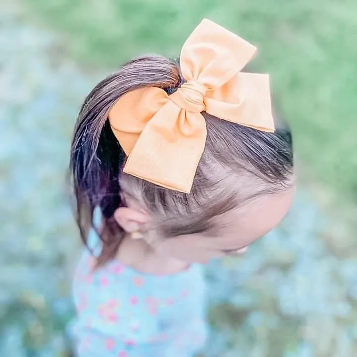 Burgundy PETITE Hand Tied Bow