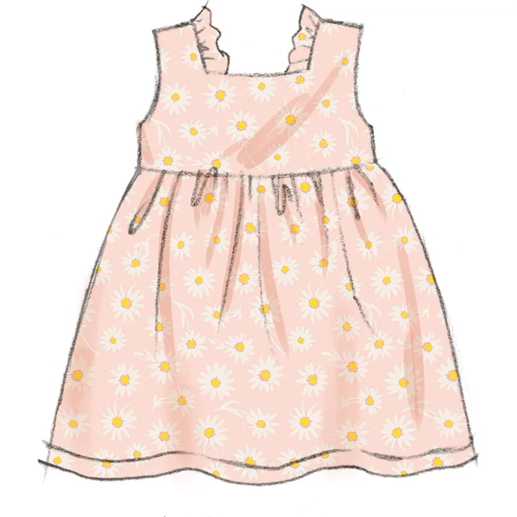Butterick Pattern B6950 Babies' Rompers, Dress, Bloomers and Headband