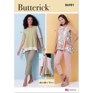 Butterick Pattern B6981 Misses' Tops by Katherine Tilton