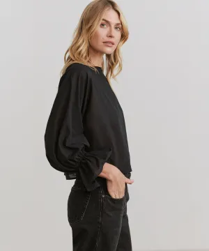 ButterSoft Textured Weave Cape Blouse Cape Blouse Cozy Fit