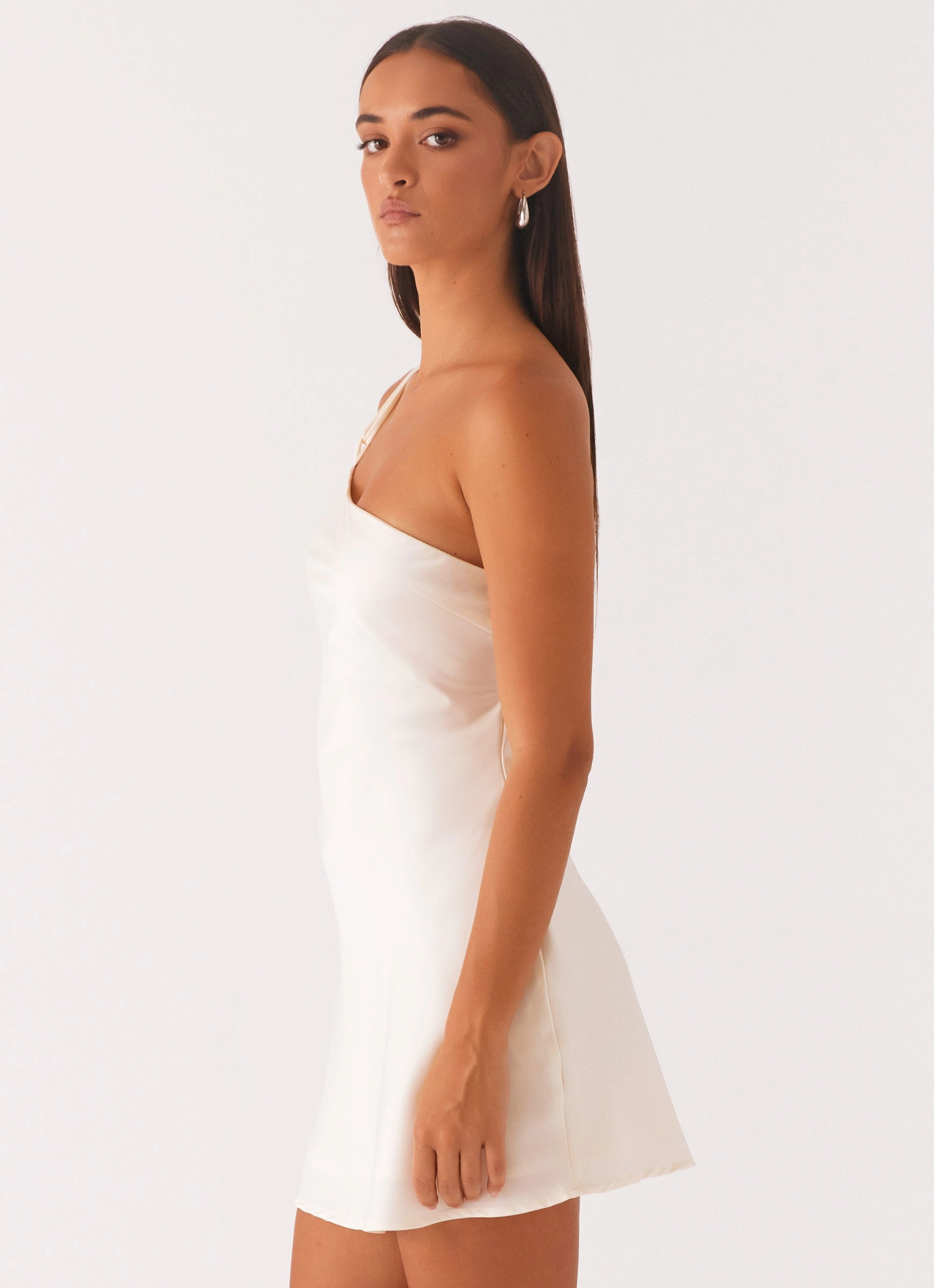 Lights Out Mini Dress - Pearl Resort-Wear Fashion Layers