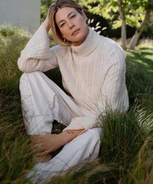 Cable Nell Turtleneck Abrasion Resistant Edge Ultraviolet Protection Fabric Wind Resistant Fabric Cable Nell Turtleneck