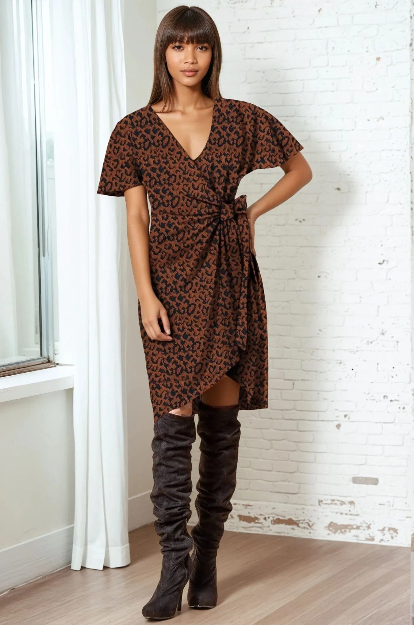 Cameo Dress - Mocha Fierce Shade Glow