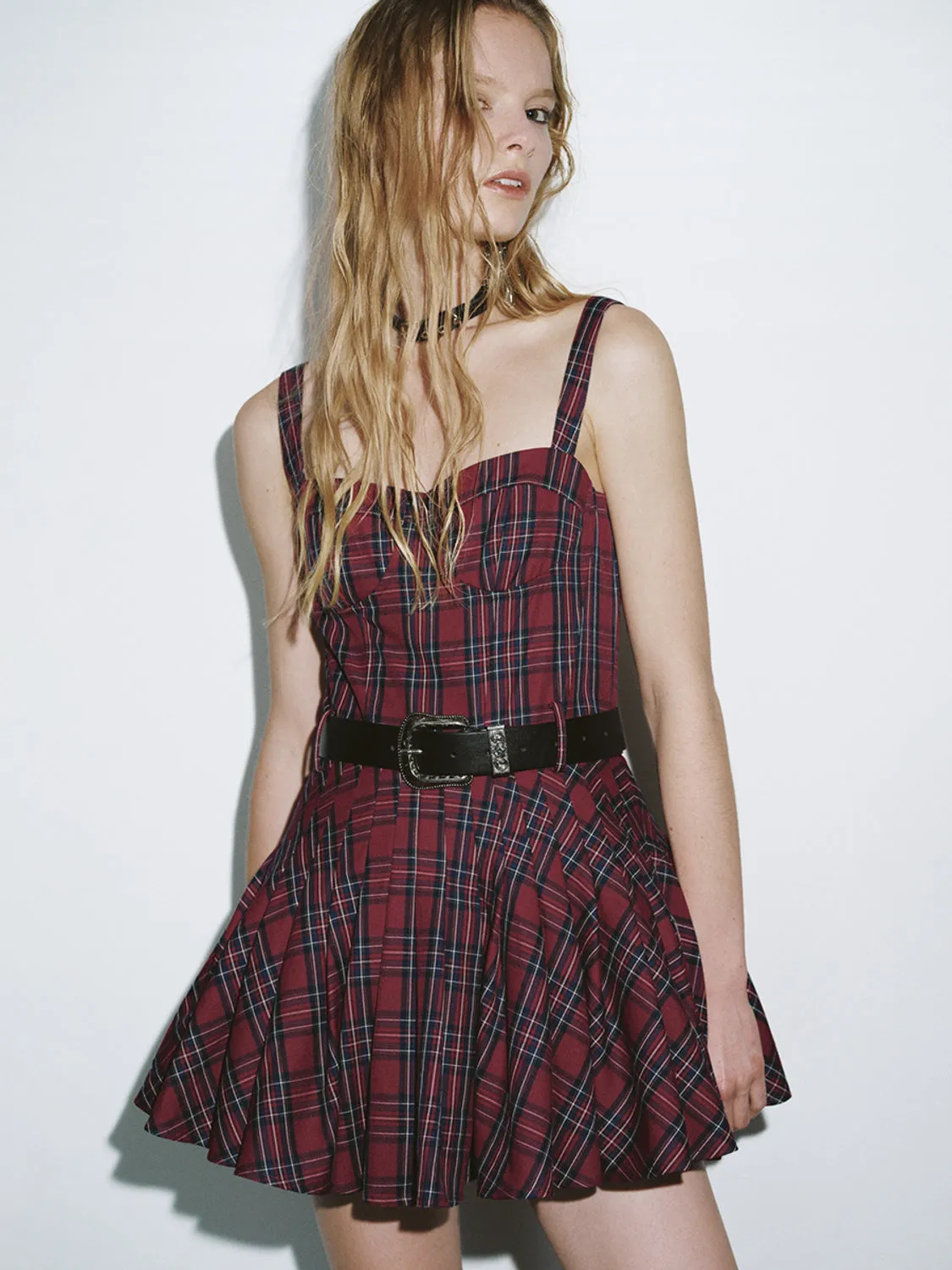Cami Pleated A-Line Dresses