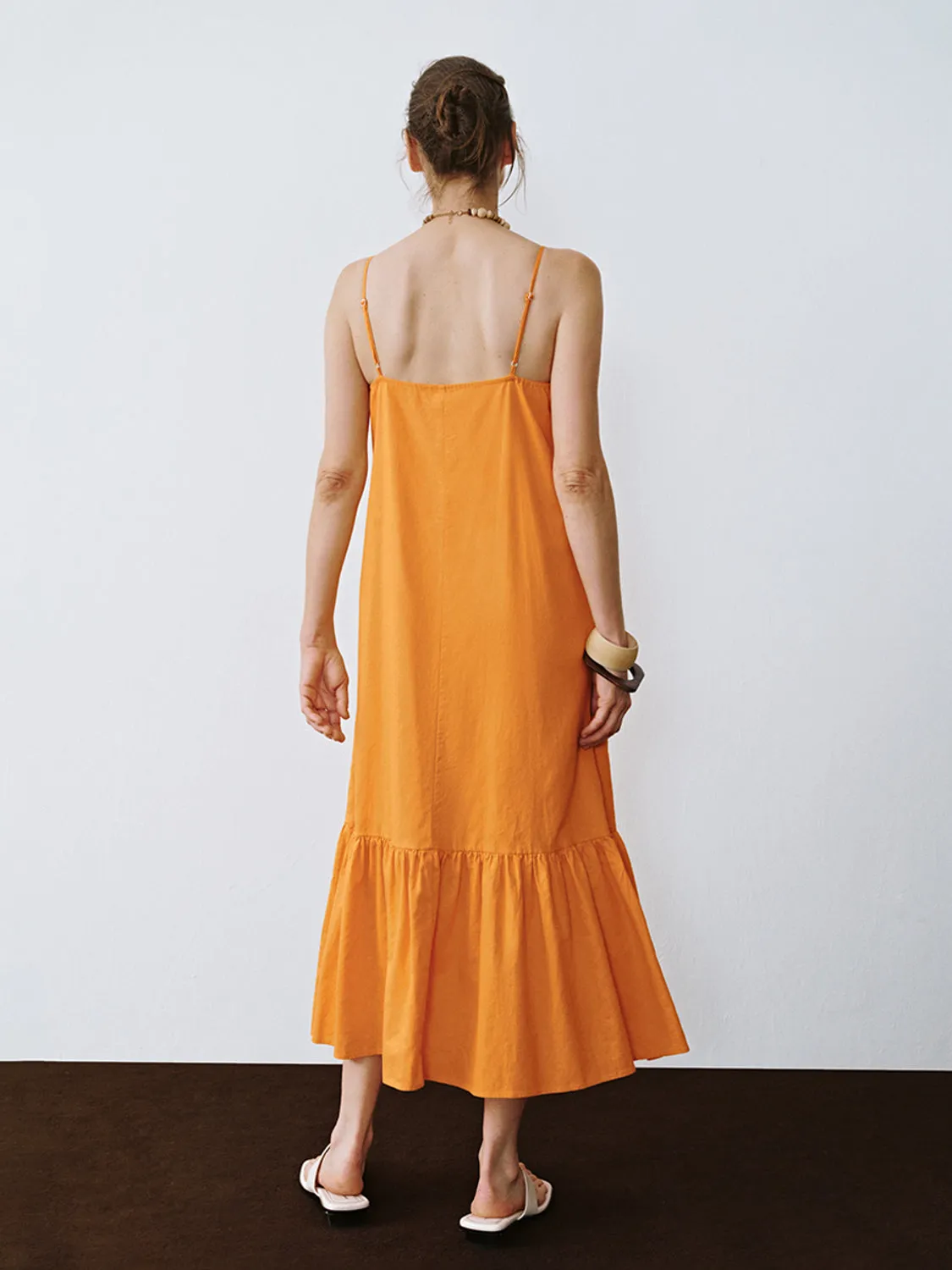 Cami Ruffle Hem A-Line Dresses