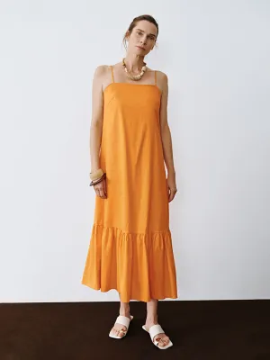 Cami Ruffle Hem A-Line Dresses