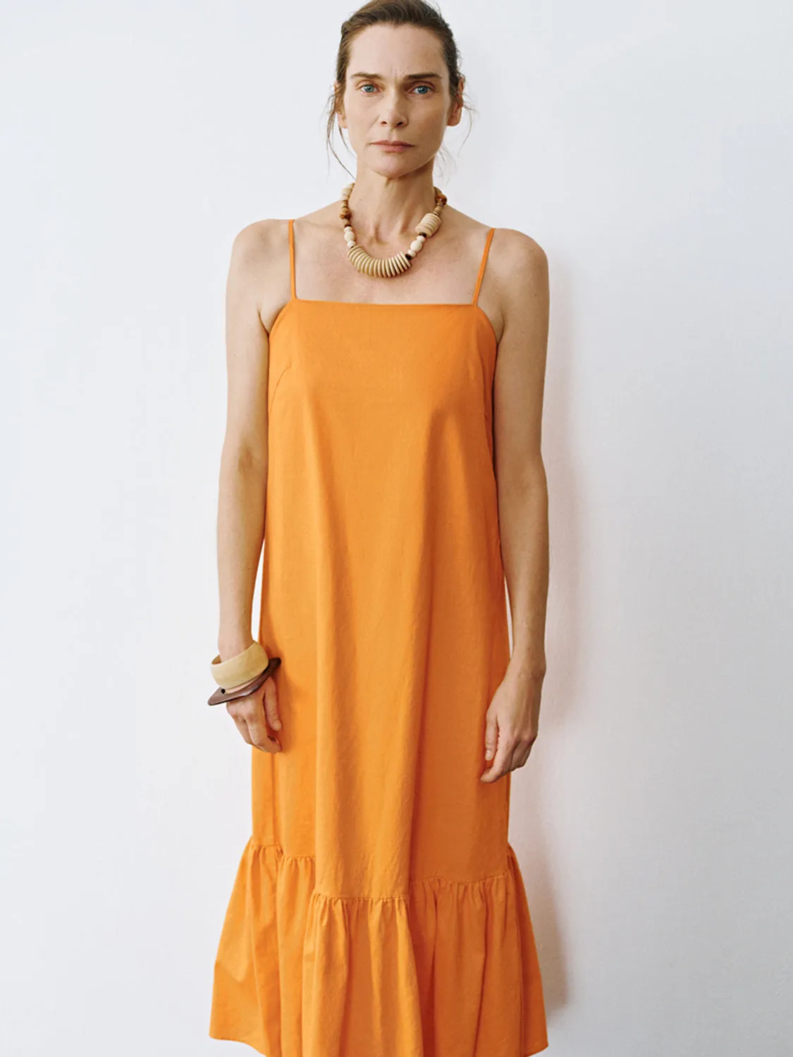 Cami Ruffle Hem A-Line Dresses