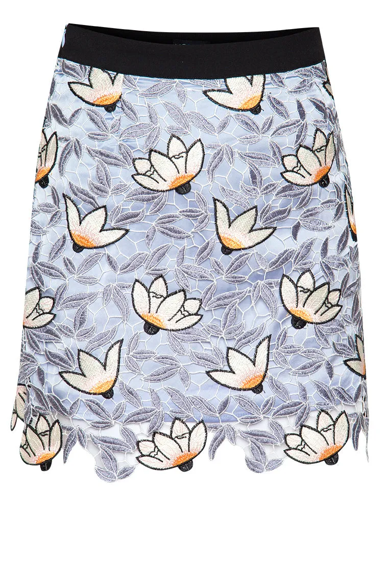 Camilla Floral Lace Skirt