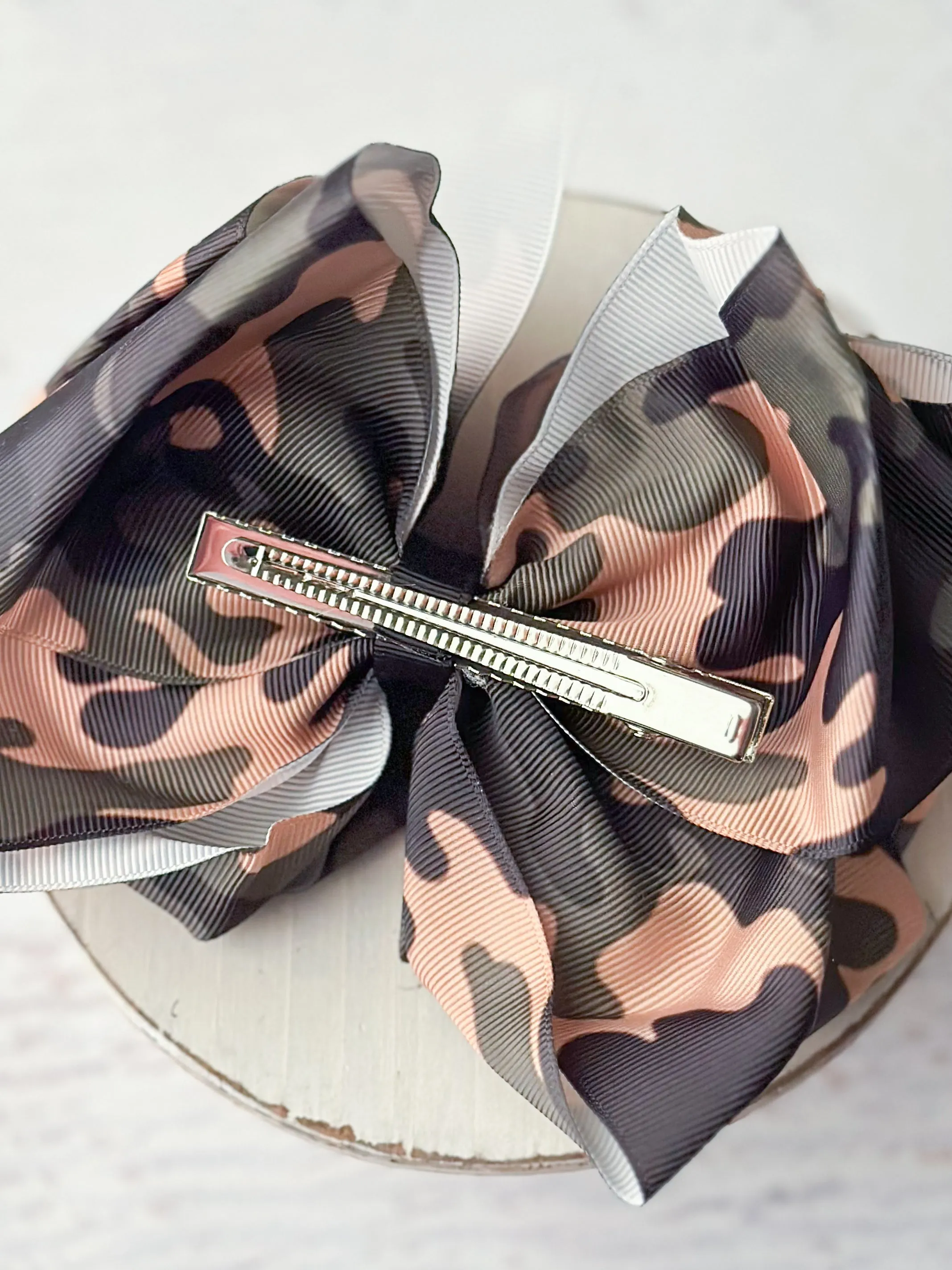 Camo Texas Size Knot Hair Bow