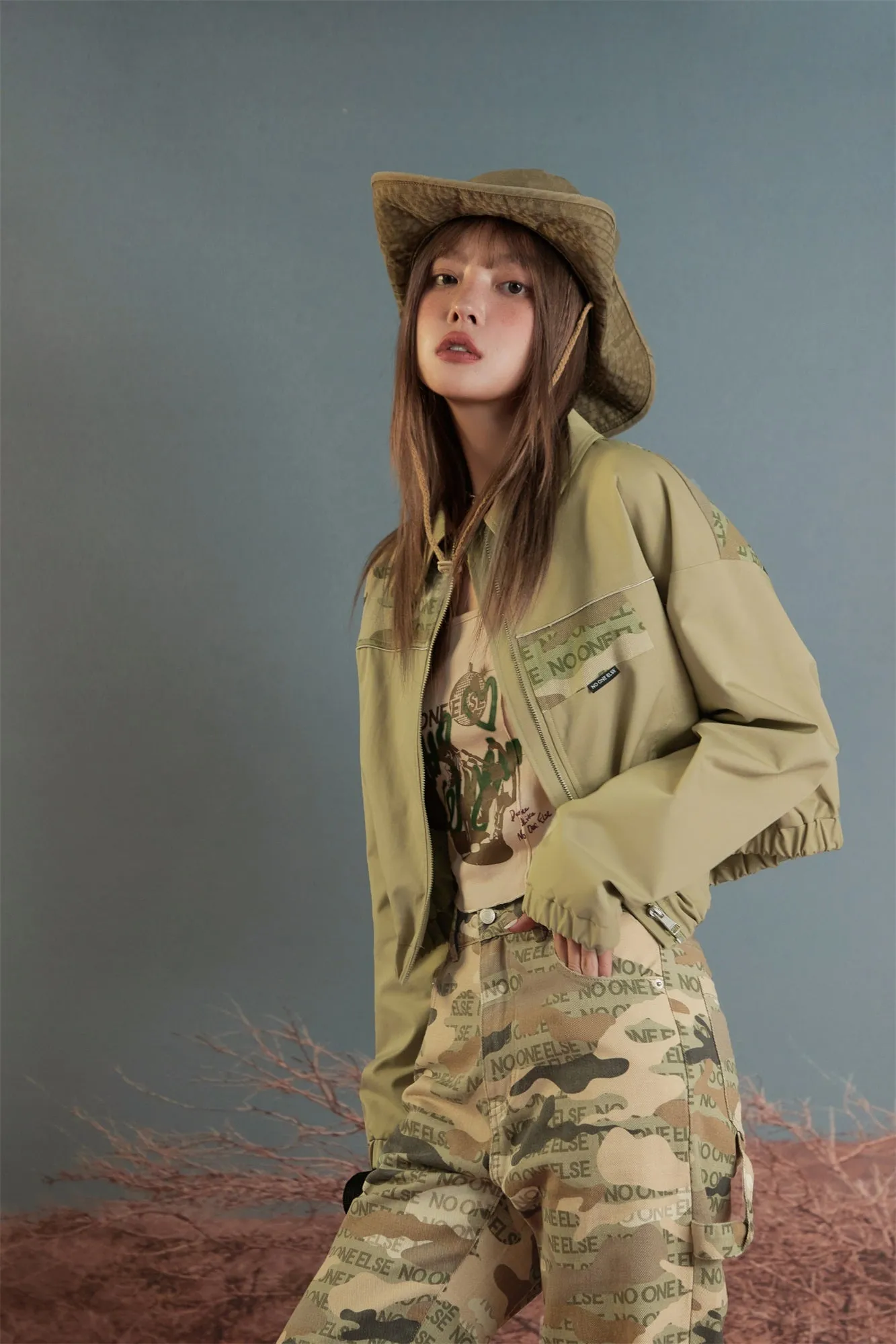 Camouflage Crop Jacket