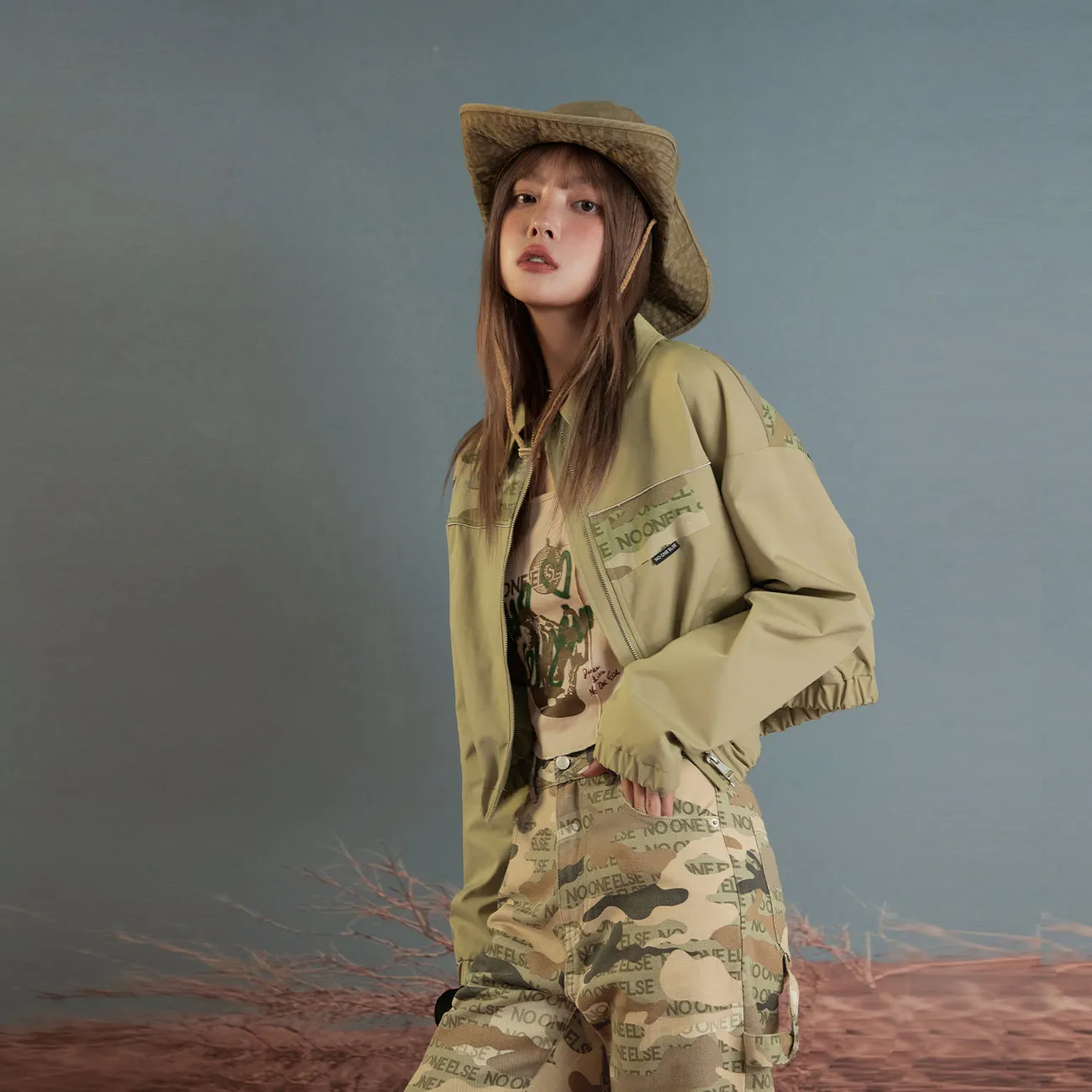 Camouflage Crop Jacket