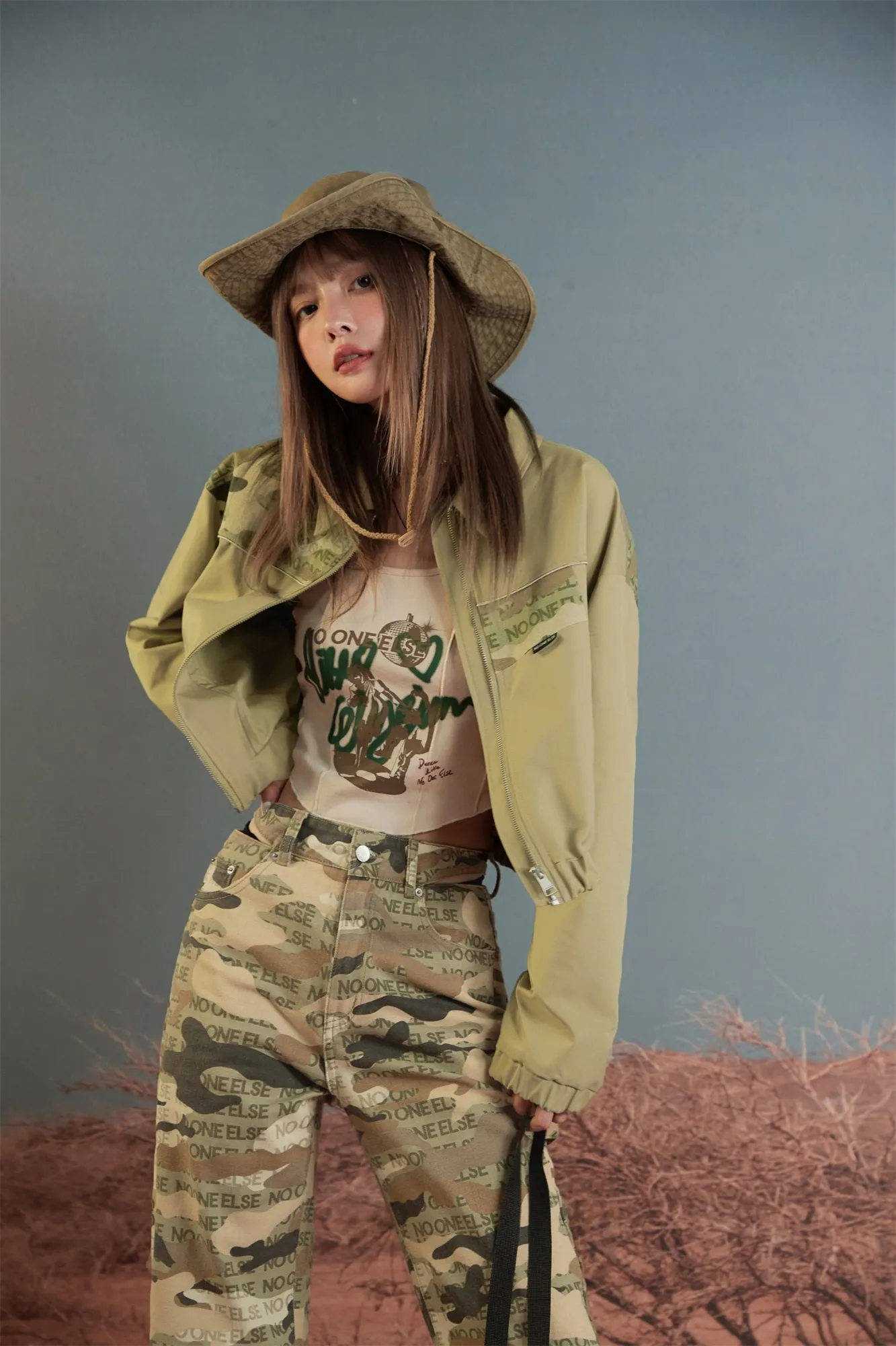 Camouflage Crop Jacket
