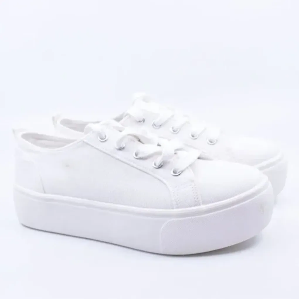Canvas Platform Sneakers