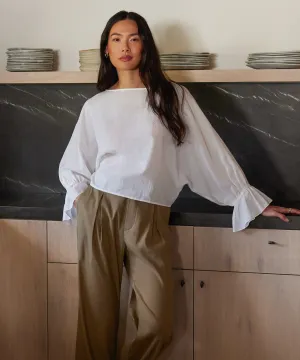 Cape Blouse Tear Resistant Drop Shoulder