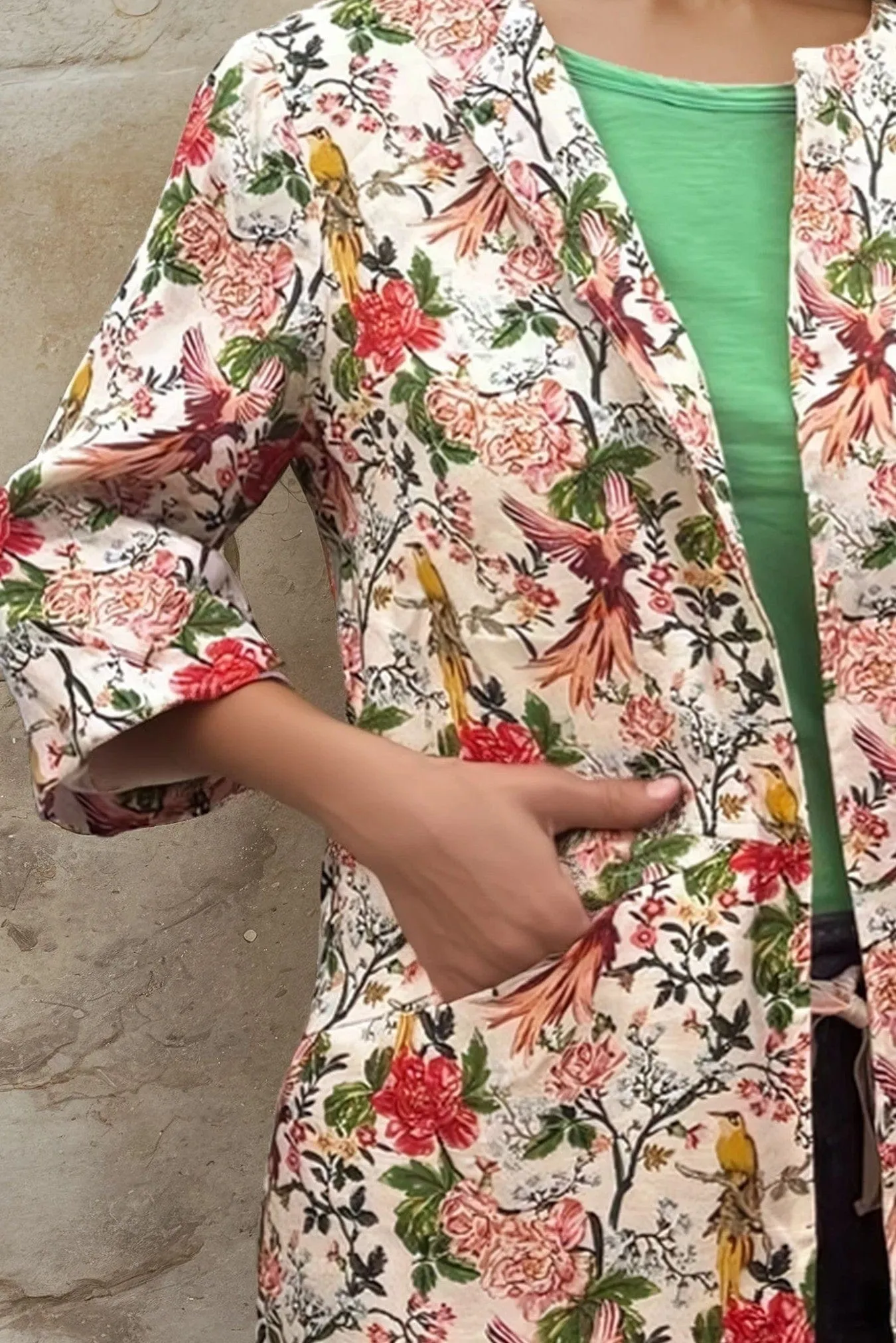 Car Coat - Parrots Fit For Daily Travel Street Style