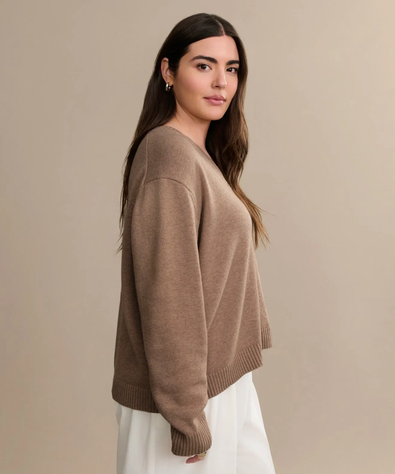 Simone V-Neck Comfortable Knit