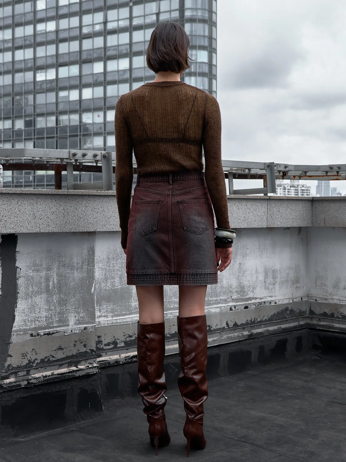 Cargo Mini Denim Skirts