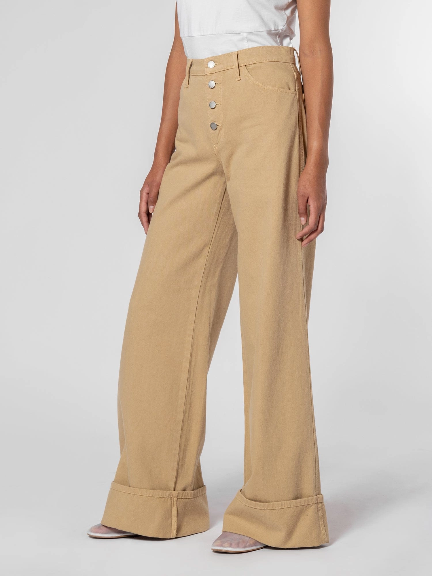 Anti Slip Waistband Carly Jean Cuffed Biscotti
