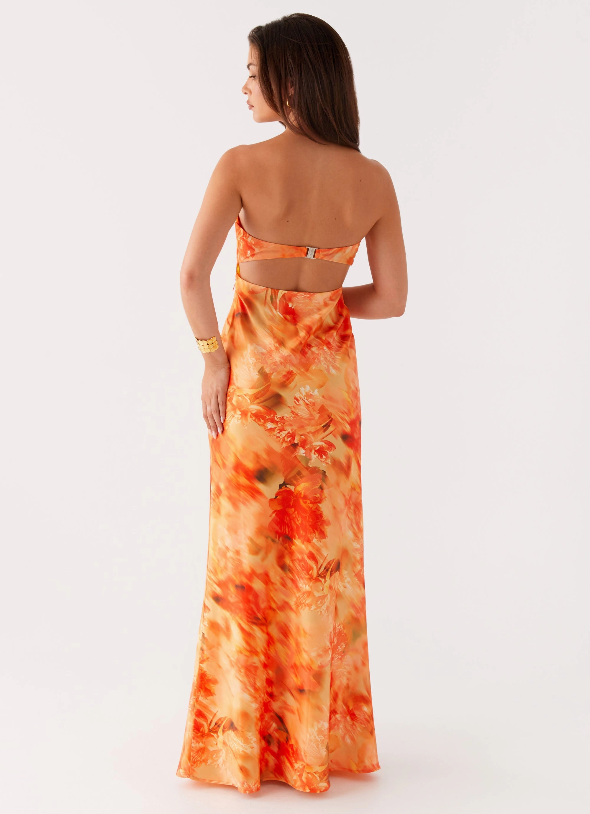Carmen Maxi Dress - Sunset Floral Fit Focused Soft Weave