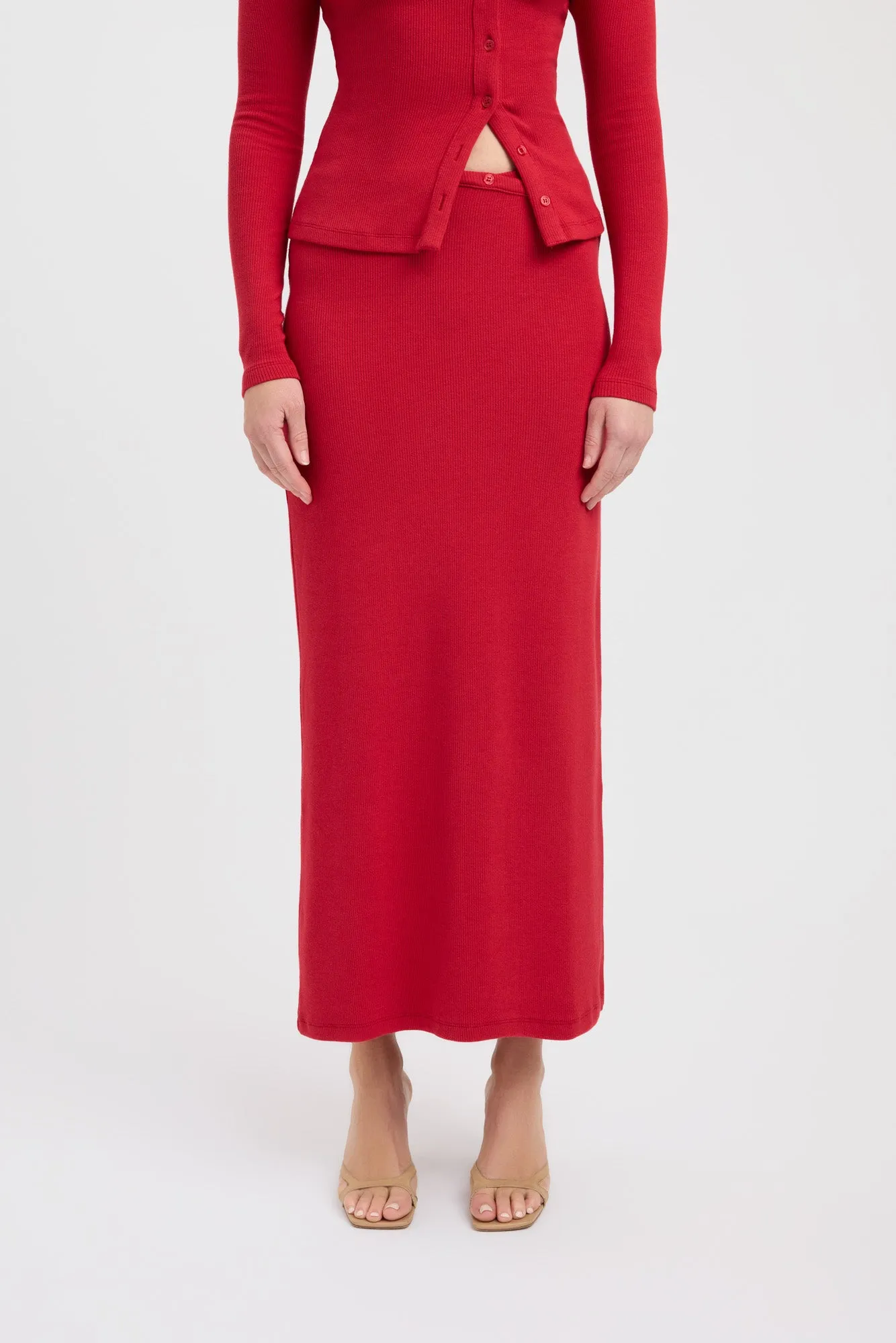 Detachable Tie Carter Maxi Skirt