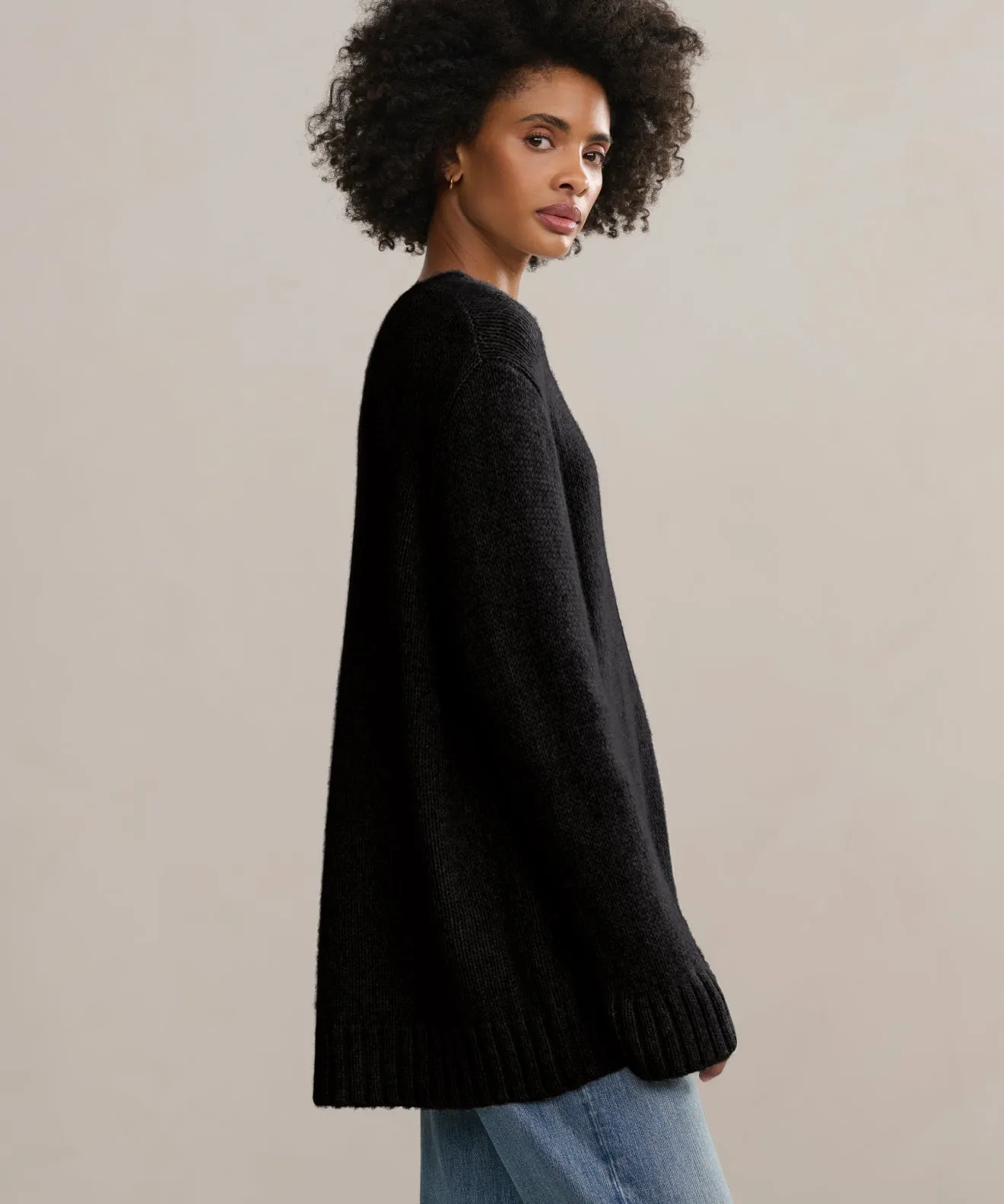 Cashmere Amelia Crewneck ResilientStretch Stretchable Waistband