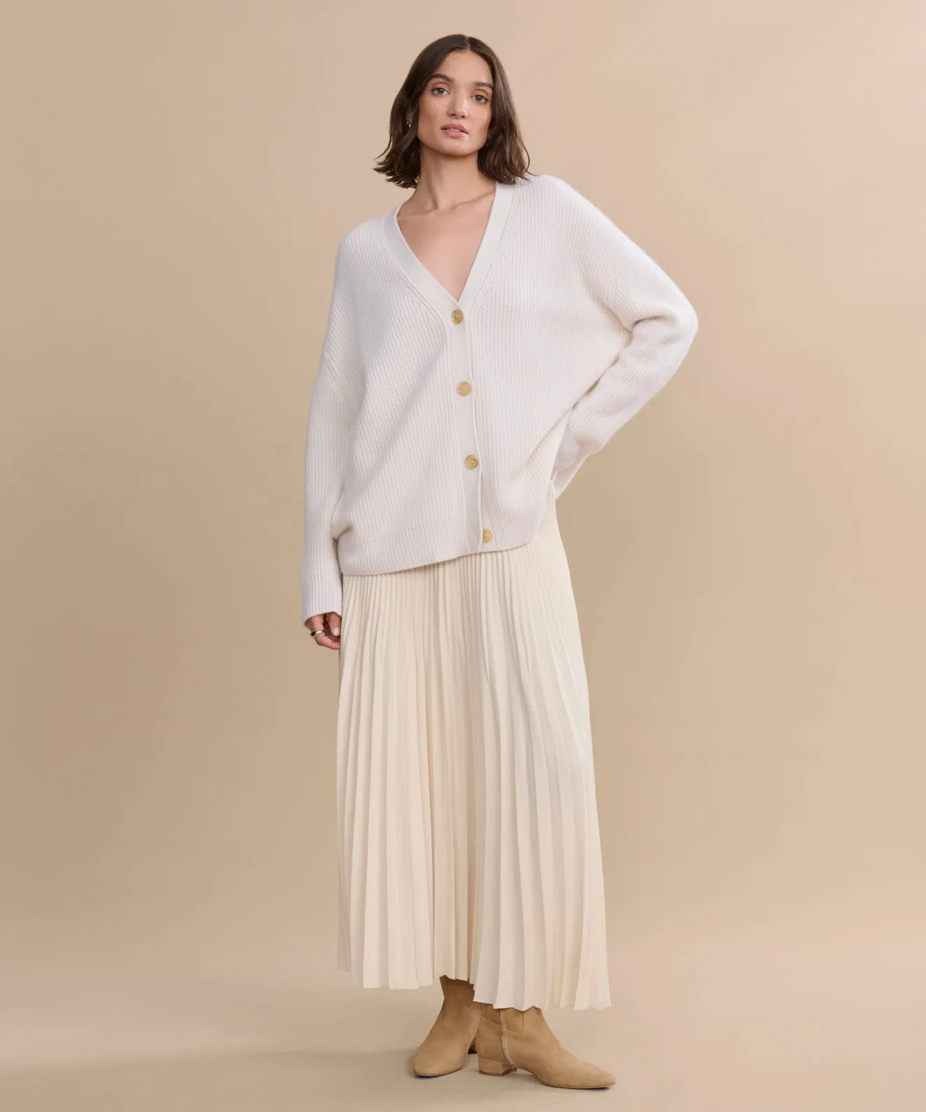 Cashmere Cocoon Cardigan Thermoregulating Fabric TaglessComfort