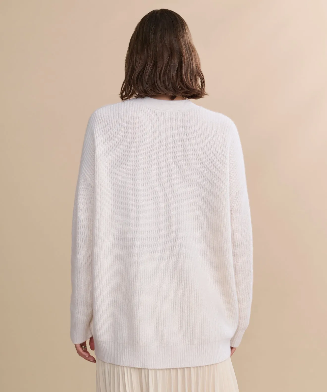 Cashmere Cocoon Cardigan BreathableMeshPanels FeatherlightConstruction