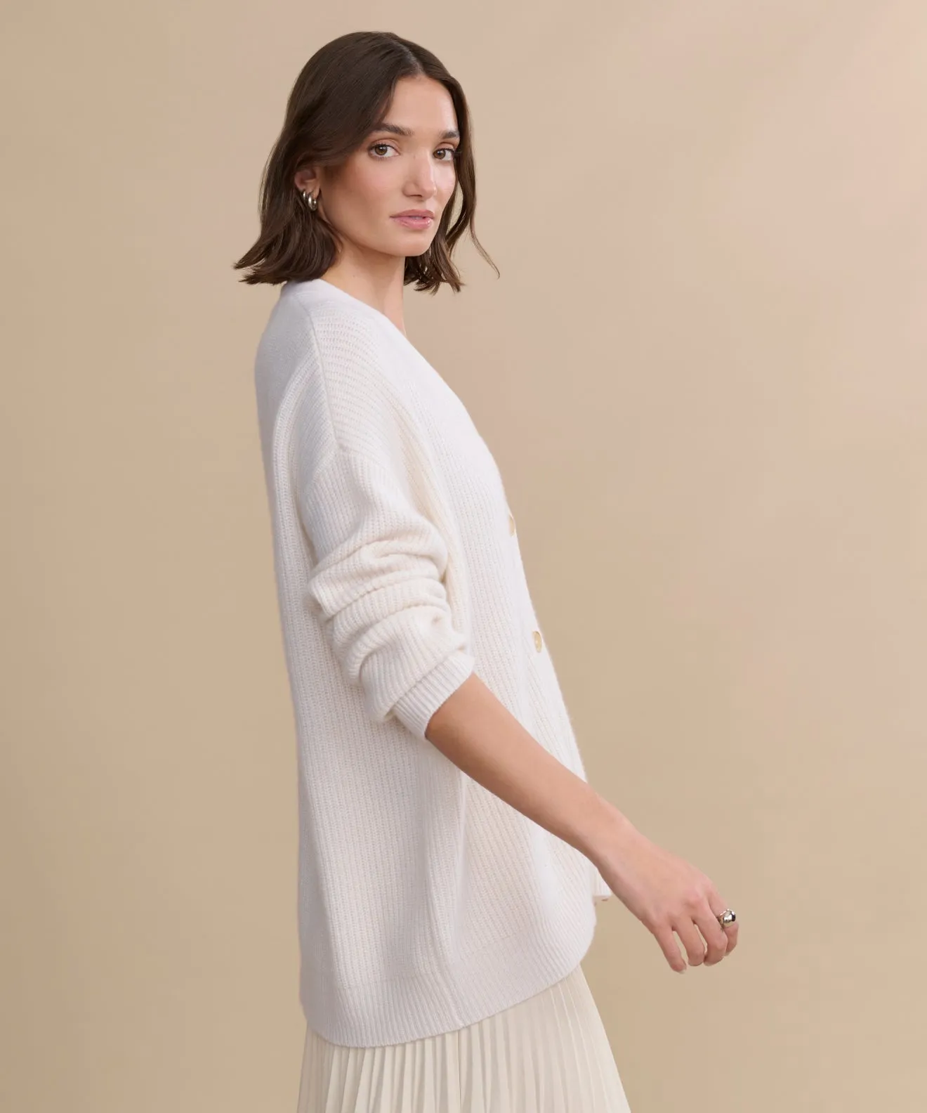 Cashmere Cocoon Cardigan Ultrasoft Inner Lining