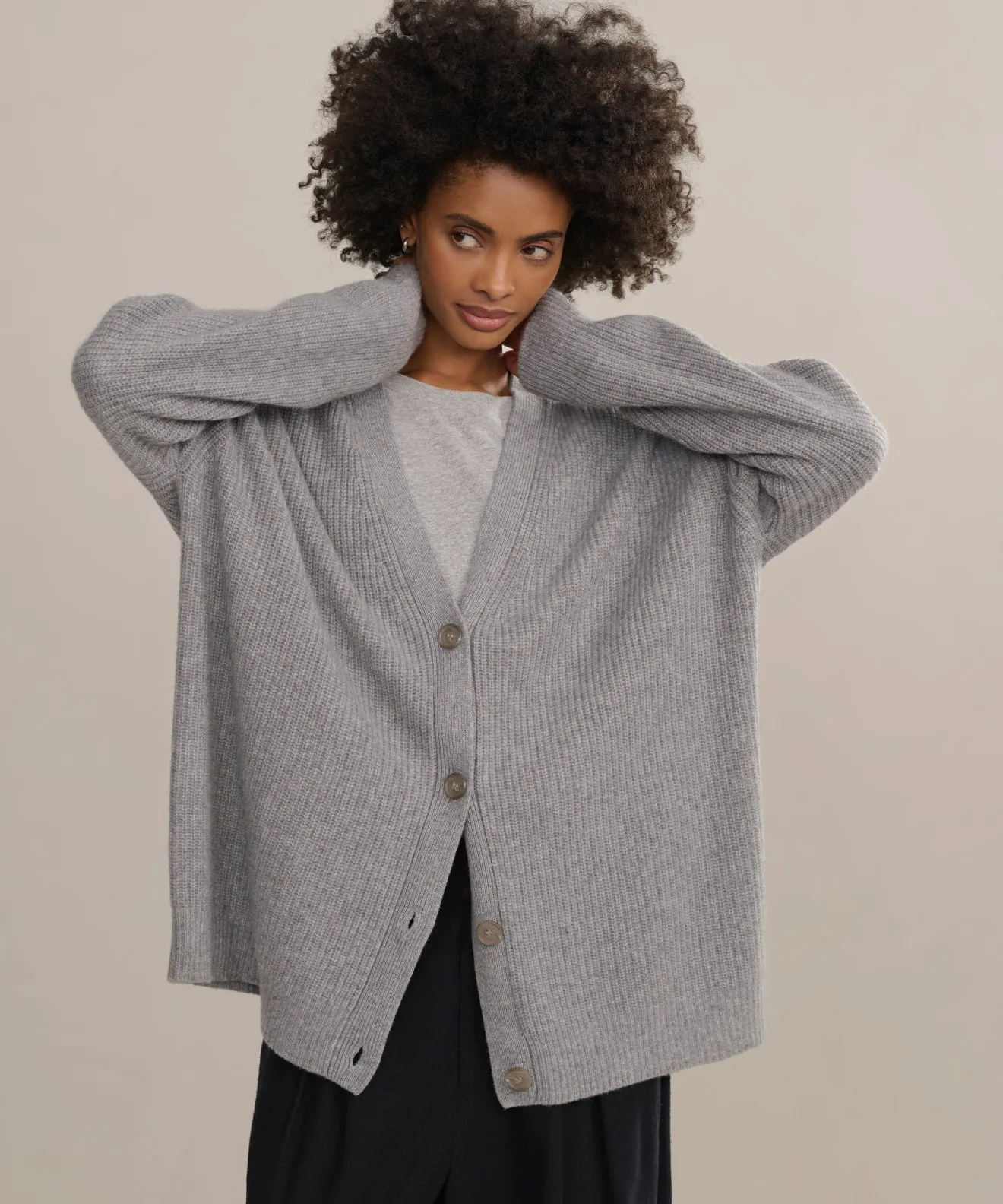 Cashmere Cocoon Cardigan SeamlessDesign Retro design