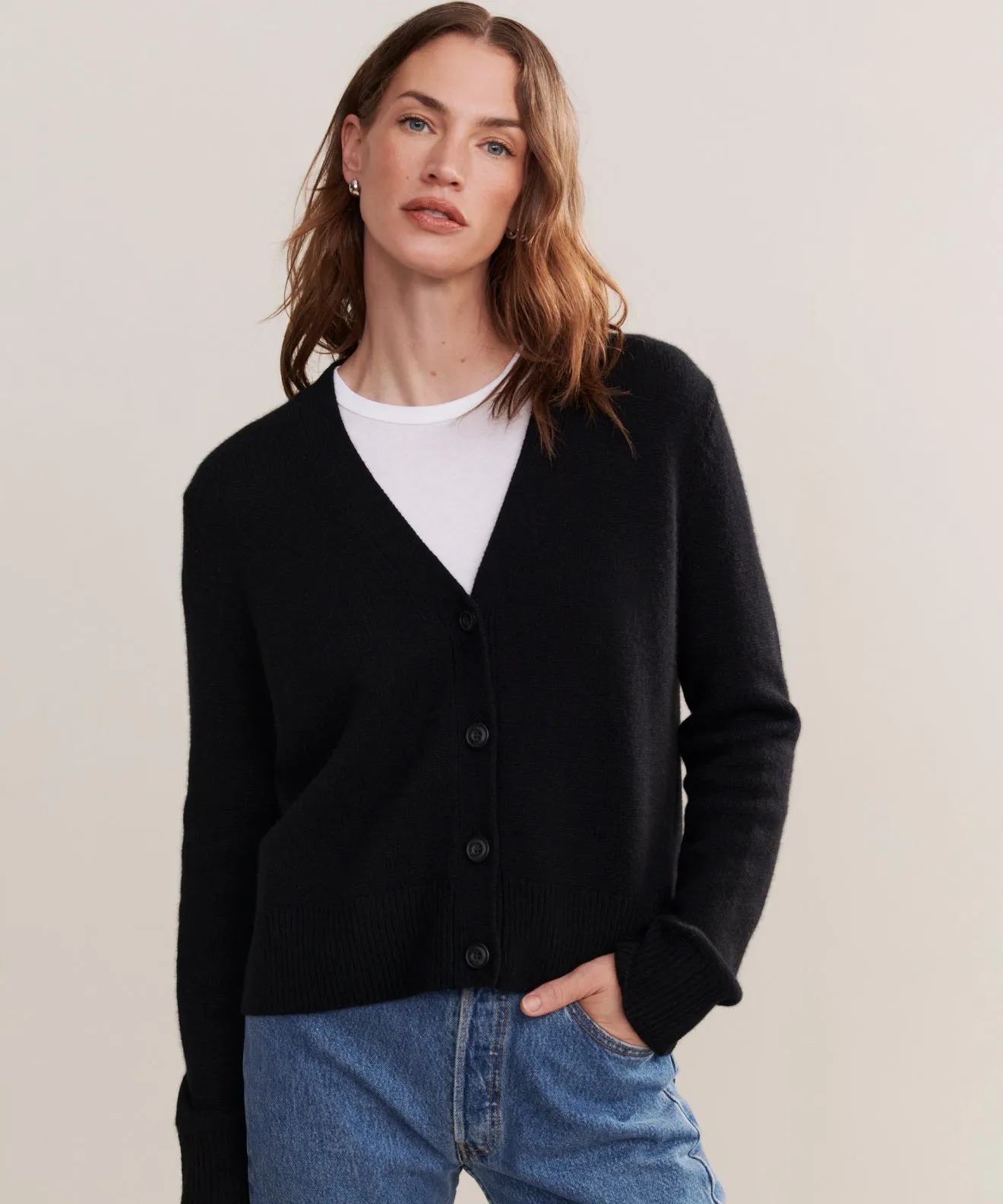 Cashmere Colette Cardigan Flatlock Seam 3D Spacer Fabric