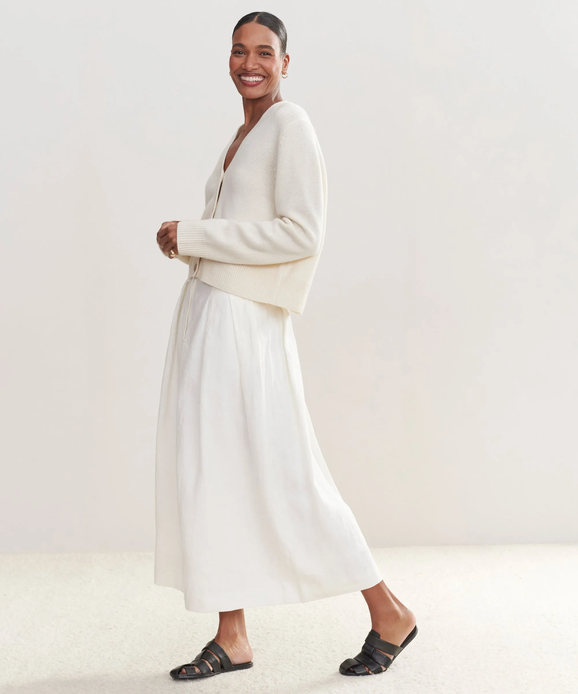 Cashmere Colette Cardigan Formal Shirt Seamless Design