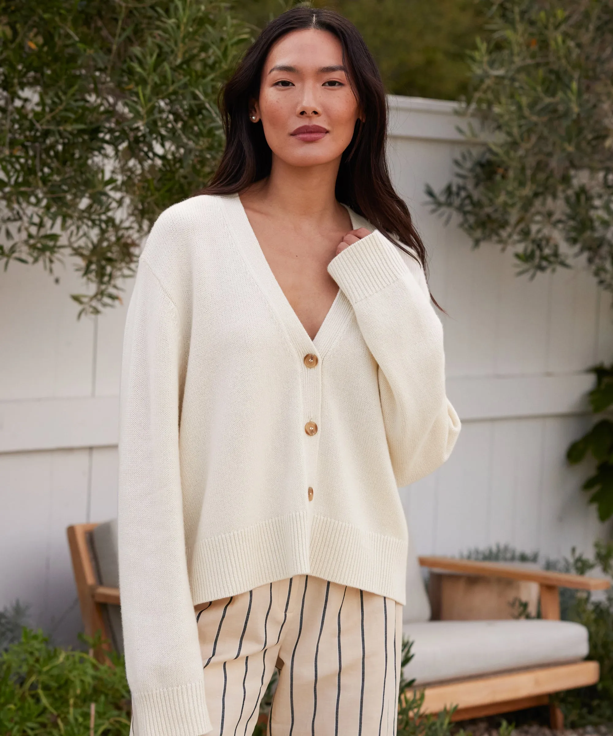 Cashmere Colette Cardigan FlexibleElasticatedEdging