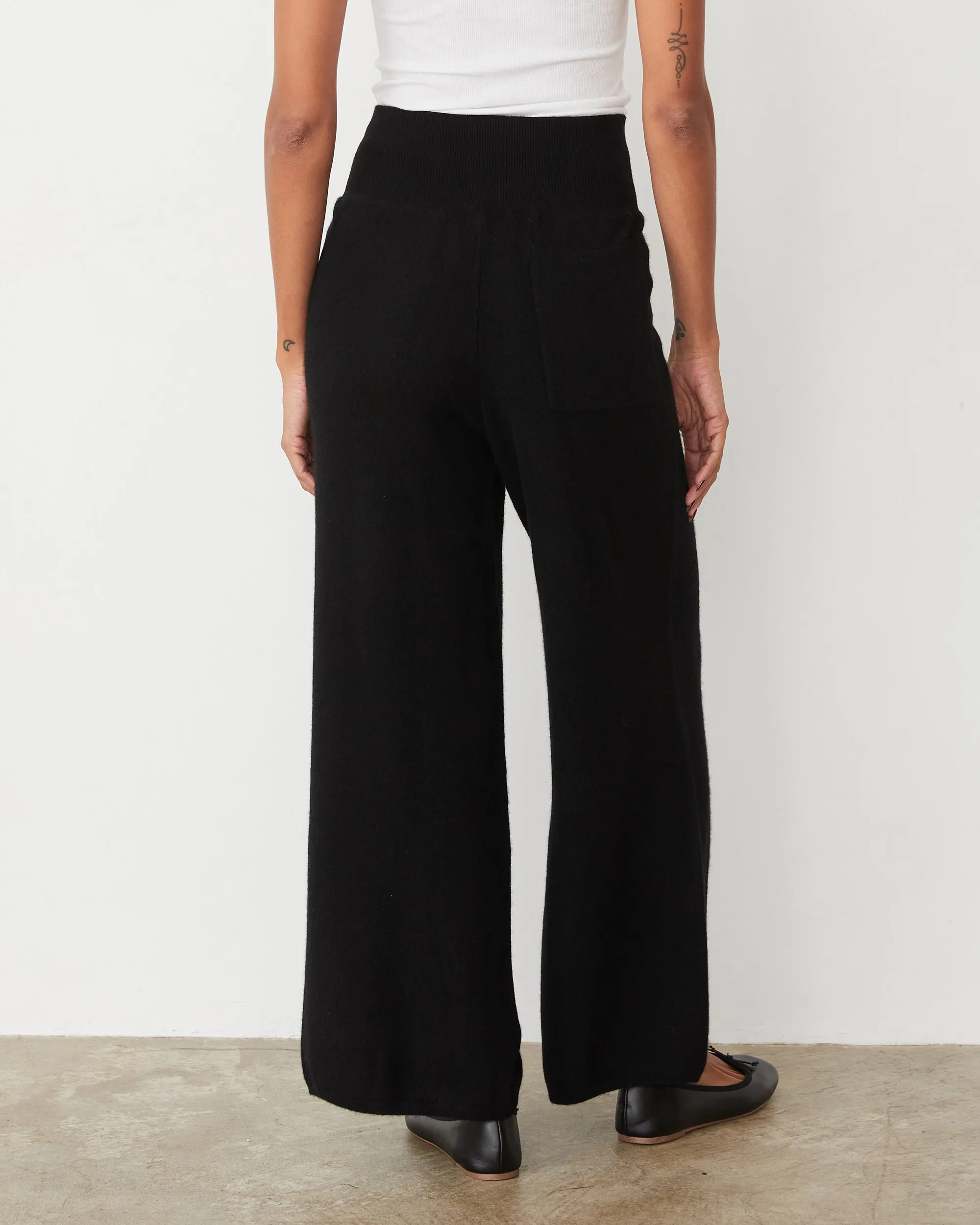 Cropped hem Anti Pilling Cashmere Crop Pant