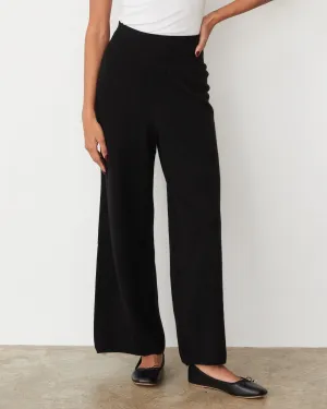 Cashmere Crop Pant Simple Style Wear Cashmere Crop Pant elastic waistband All Fit